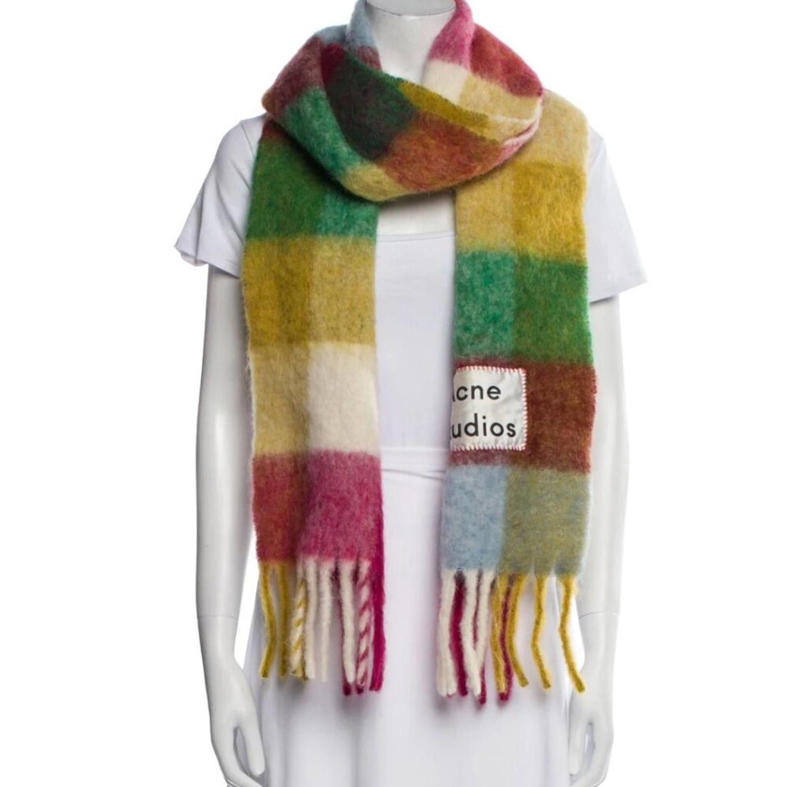 Acne Studios ACNE STUDIOS PLAID MOHAIR SCARF Size ONE SIZE - 1 Thumbnail