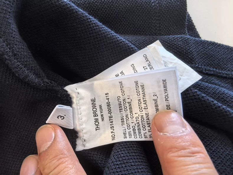 Thom Browne Thom Browne Dark blue short sleeves Size US L / EU 52-54 / 3 - 7 Thumbnail