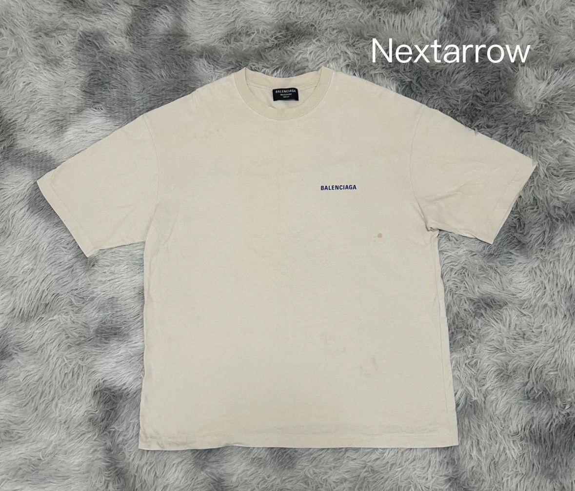 Balenciaga beige short sleeved shirt 2410-Nextarrow