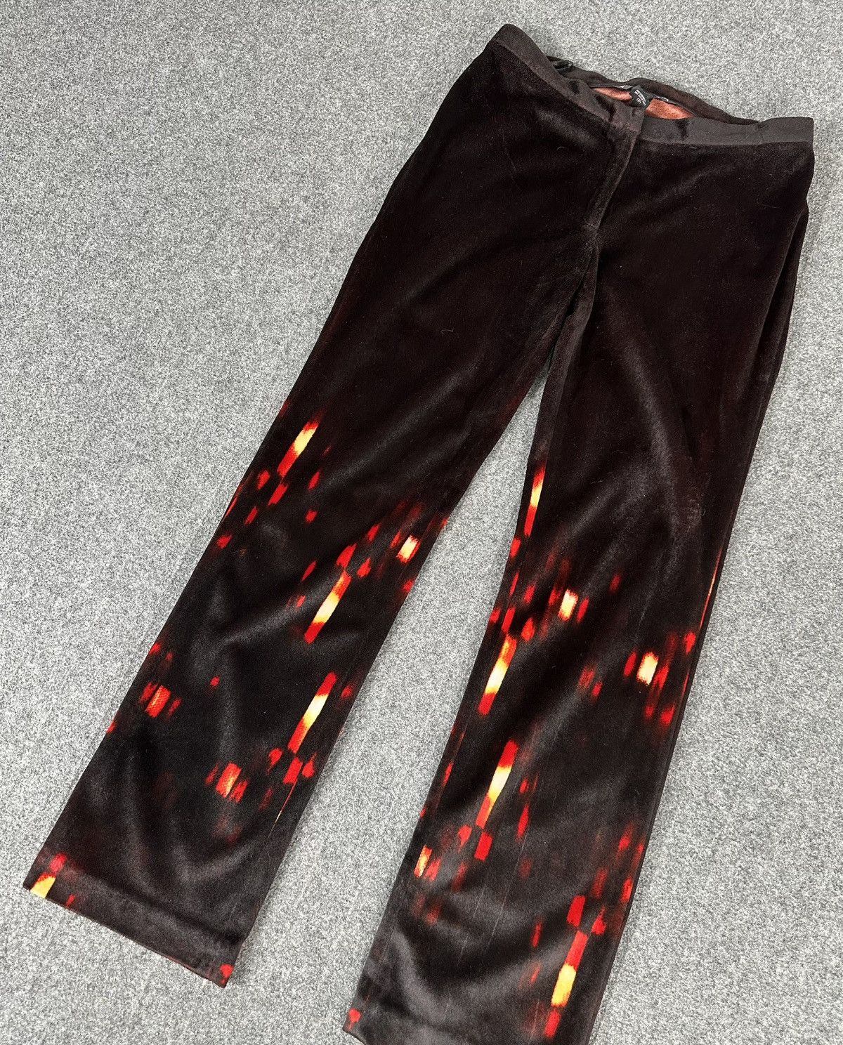 Vivienne Tam Vivienne Tam - 90’s Lantern Lights Velvet Polyester Pants Size 30" / US 8 / IT 44 - 2 Thumbnail