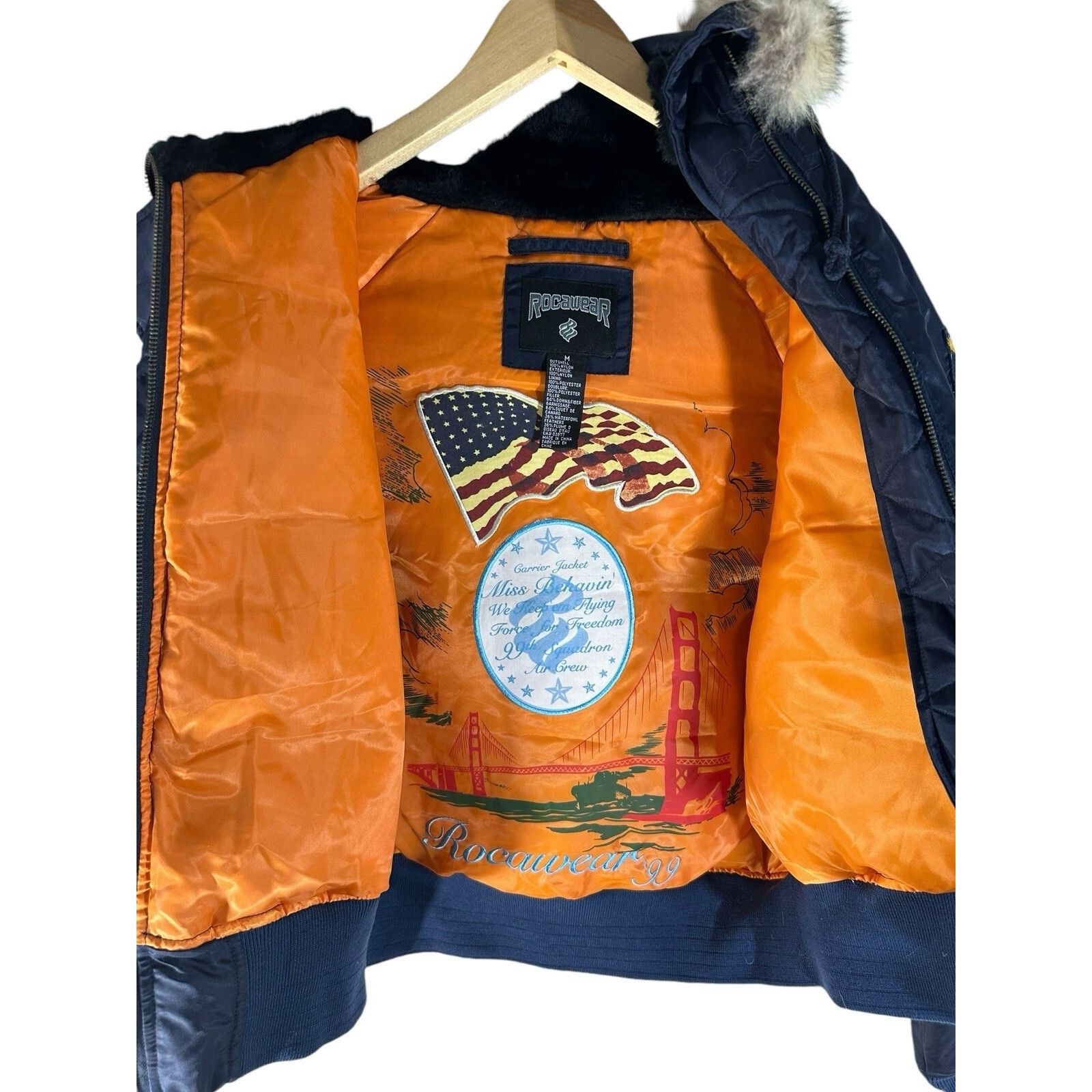 Rocawear Vintage Rocawear Airborne Bomber Jacket Y2K Very Rare 90’s 2 Size M / US 6-8 / IT 42-44 - 5 Thumbnail