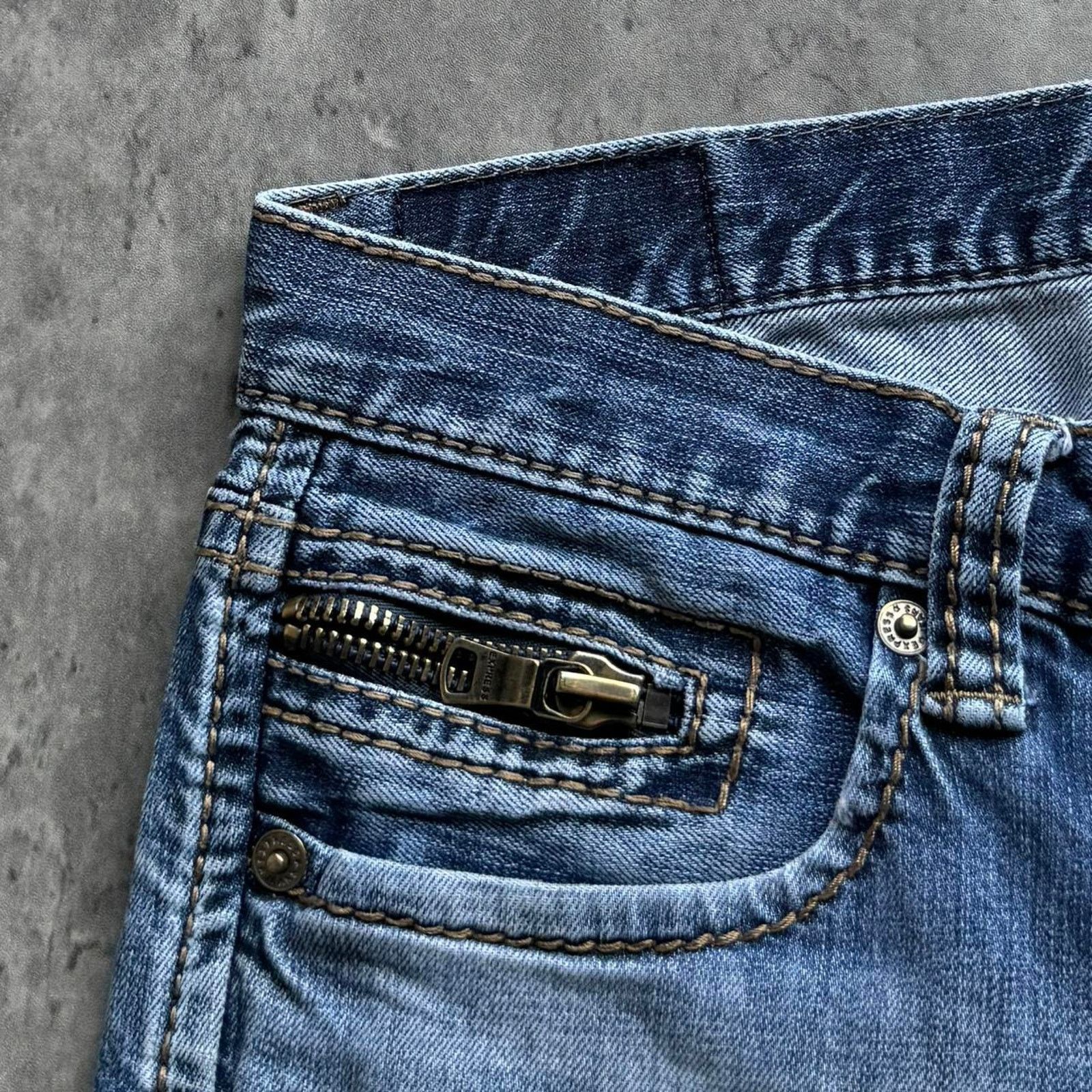 Express × Japanese Brand × Vintage Vintage Y2K Express Embroidered Grunge Opium Denim Jeans Size US 36 / EU 52 - 3 Thumbnail