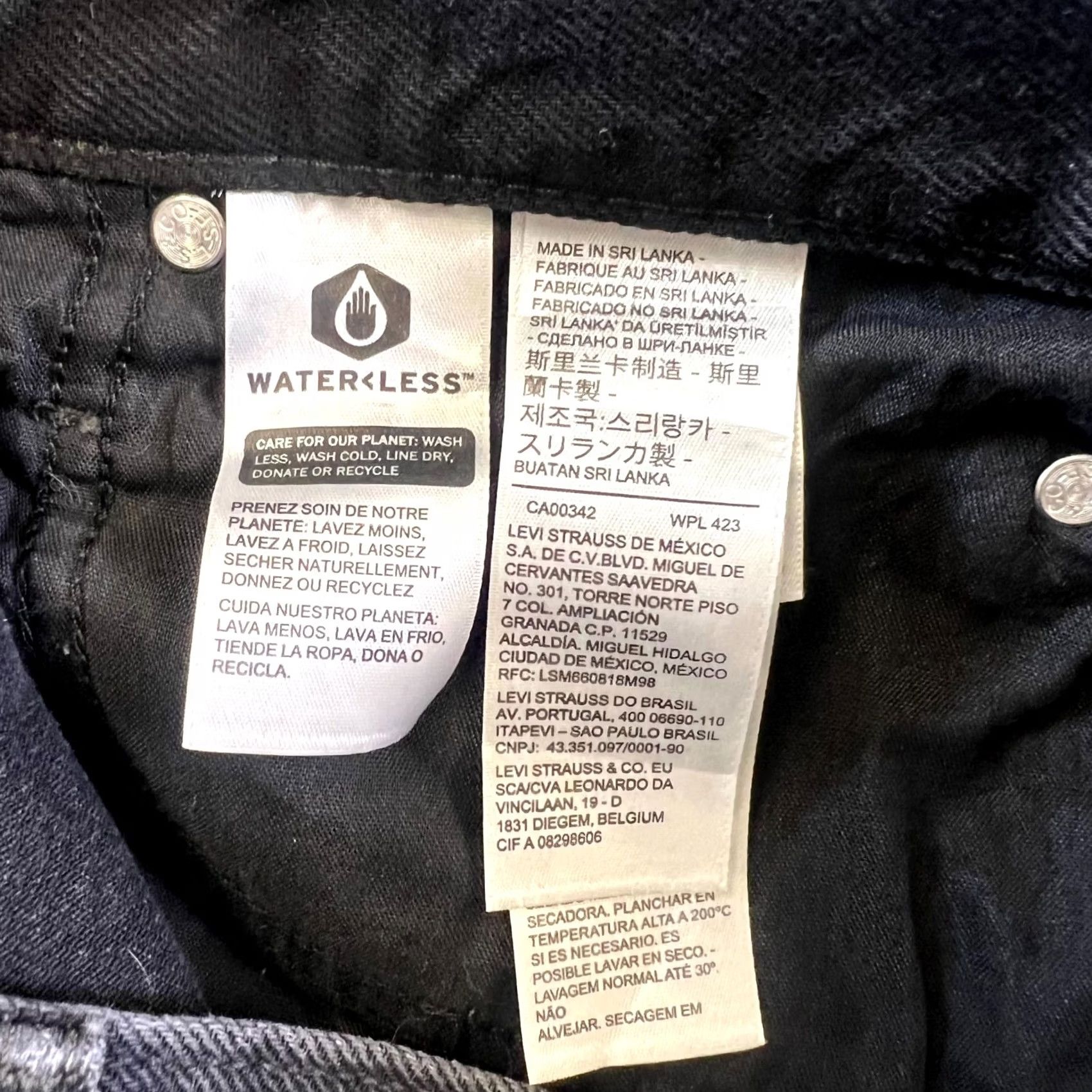 Levi's Levi's Jeans Women's 31 Baggy 94 Gray Denim Cotton Mid Rise Straight Leg Zip Fly Size 24" / US 00 / IT 34 - 7 Thumbnail