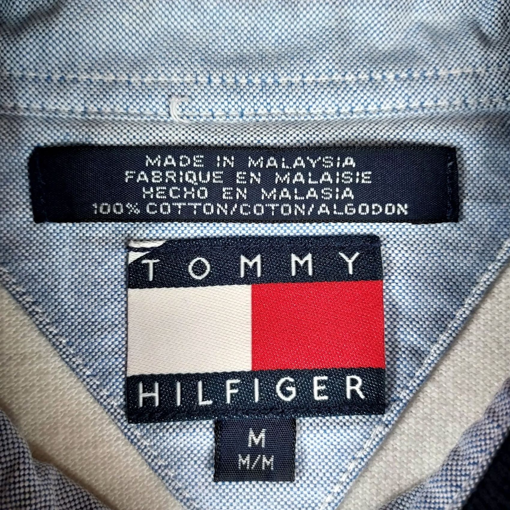 Tommy Hilfiger Tommy Hilfiger Polo Shirt Colorblock 100% Cotton Short Sleeve Men’s Medium White Red Navy Logo Size US M / EU 48-50 / 2 - 5 Thumbnail
