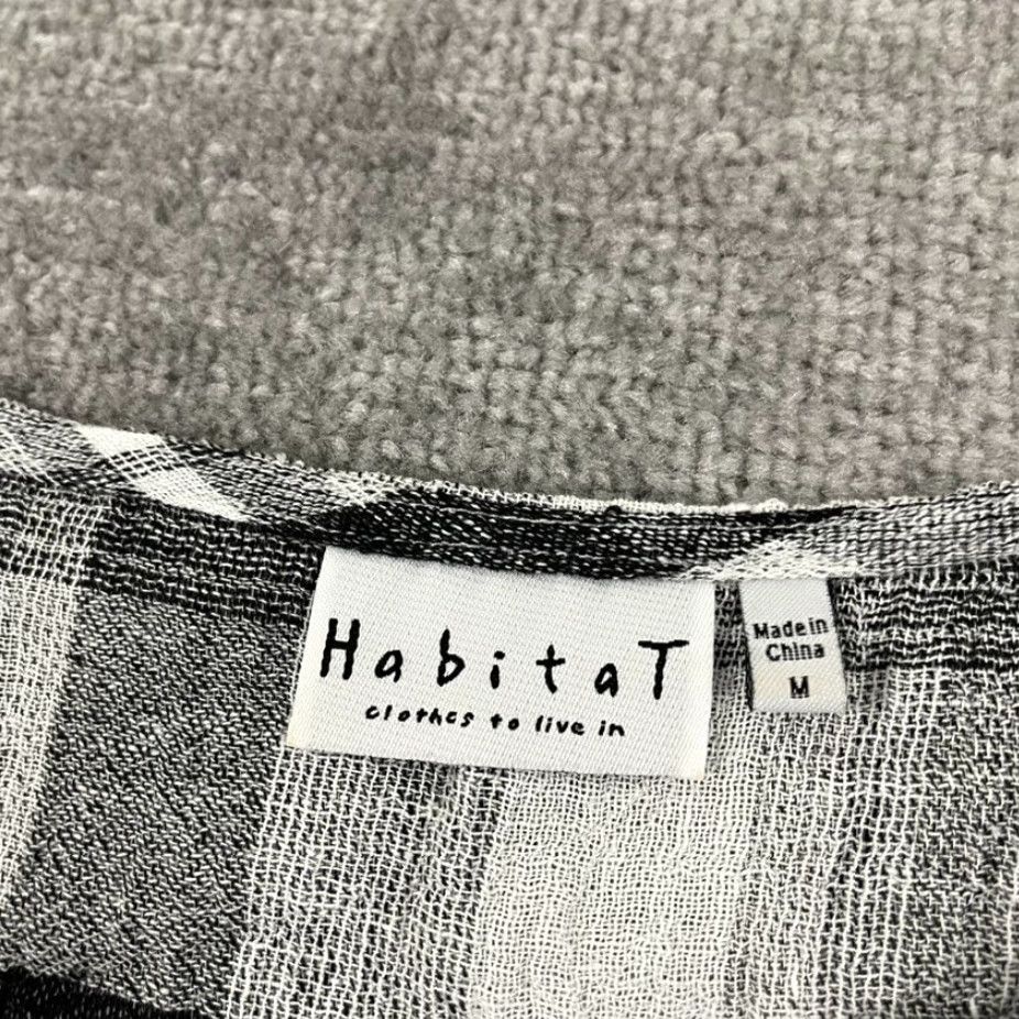 Habitat HABITAT Clothes To Live Shirt Womens M Plaid Linen 3/4 Sleeve Lagenlook Top Size M / US 6-8 / IT 42-44 - 2 Thumbnail