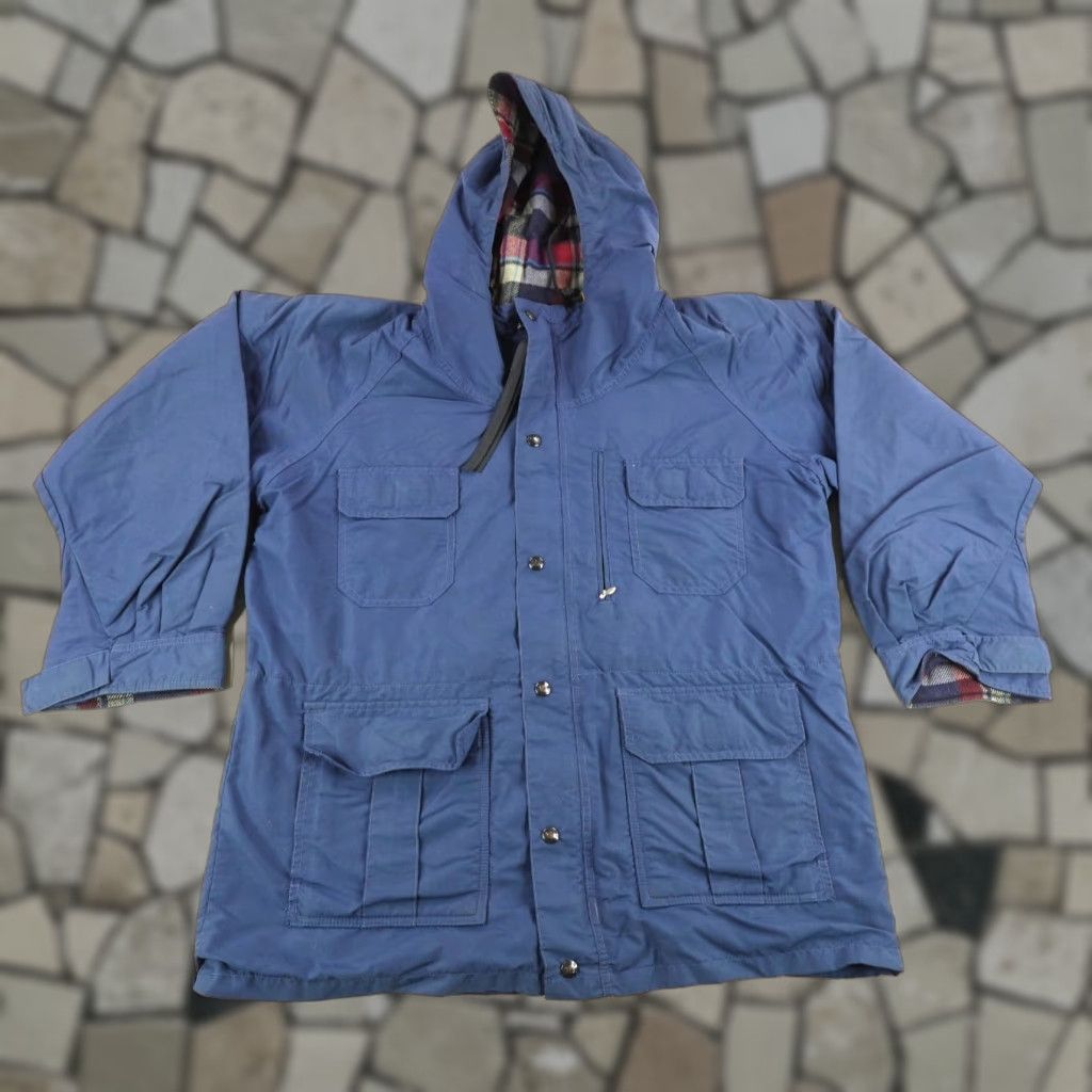 Vintage VINTAGE REI Jacket Mens Large Blue Wool Lined Utility Parka 90s Waterproof Windproof Outdoor Size US L / EU 52-54 / 3 - 1 Thumbnail
