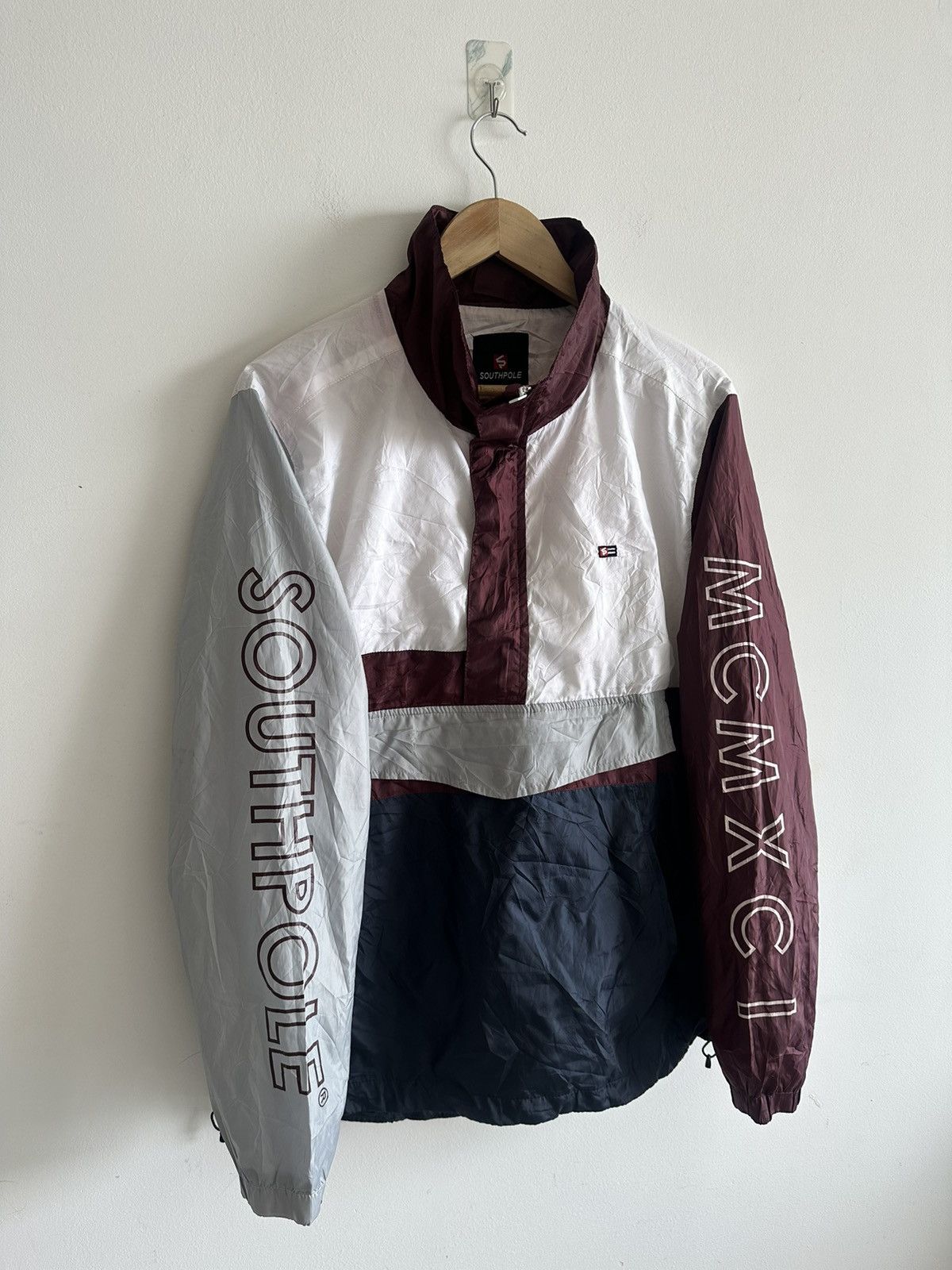 Southpole × Vintage Vintage Y2K Southpole Light Jacket Windbreaker Spellout Rare Size US L / EU 52-54 / 3 - 2 Thumbnail