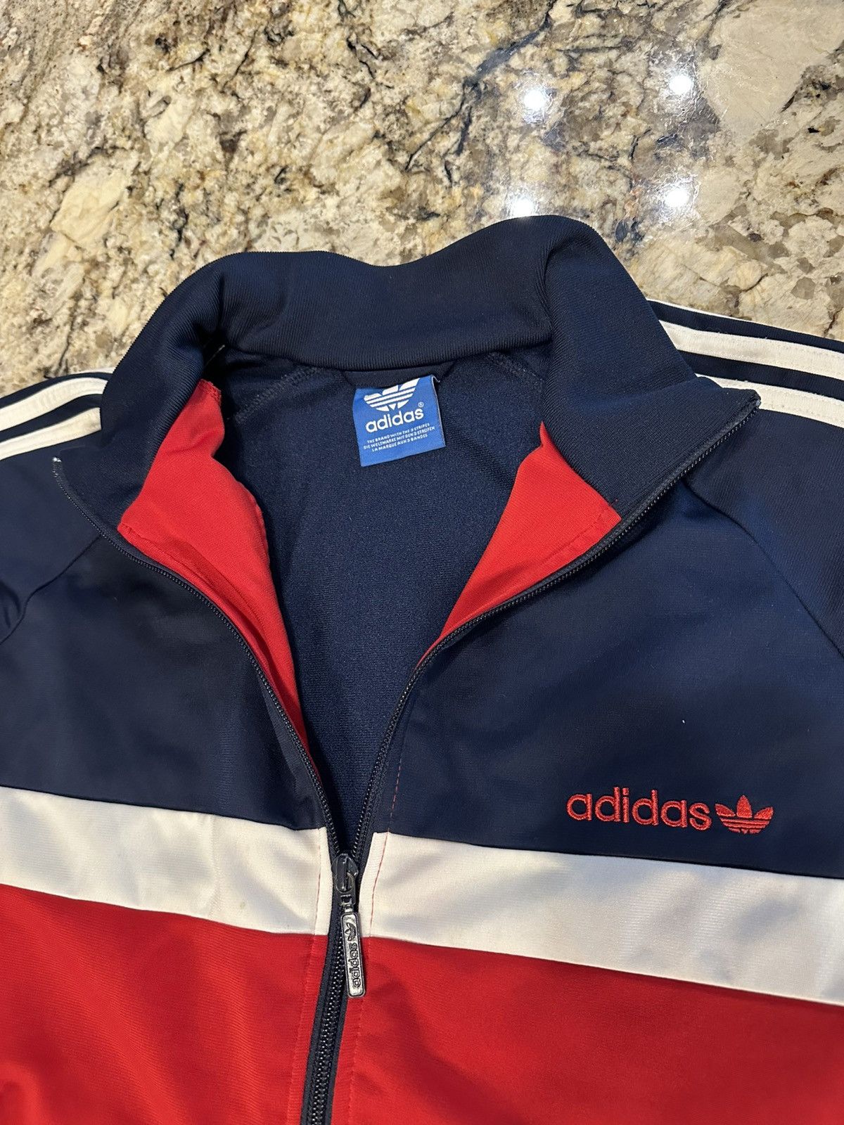 Adidas Adidas Track Jacket Limited Edition Red White Blue Size US L / EU 52-54 / 3 - 5 Thumbnail