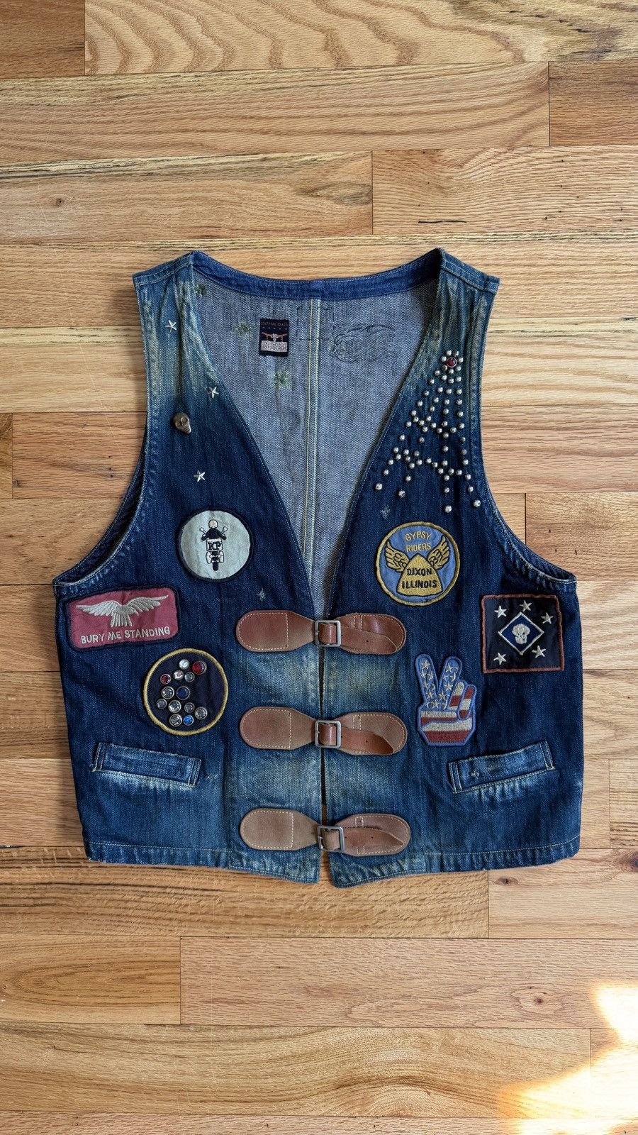 Kapital Kapital Denim Biker Vest Size US L / EU 52-54 / 3 - 1 Thumbnail