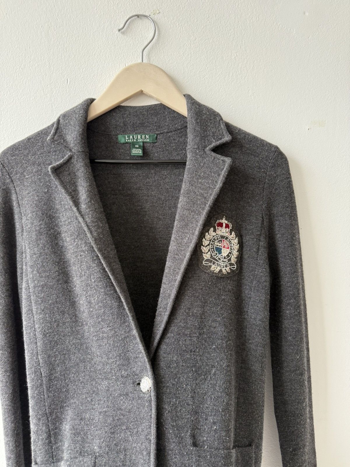 Polo Ralph Lauren Polo Ralph Lauren Gray Wool Women Cardigan Size XS / US 0-2 / IT 36-38 - 4 Thumbnail