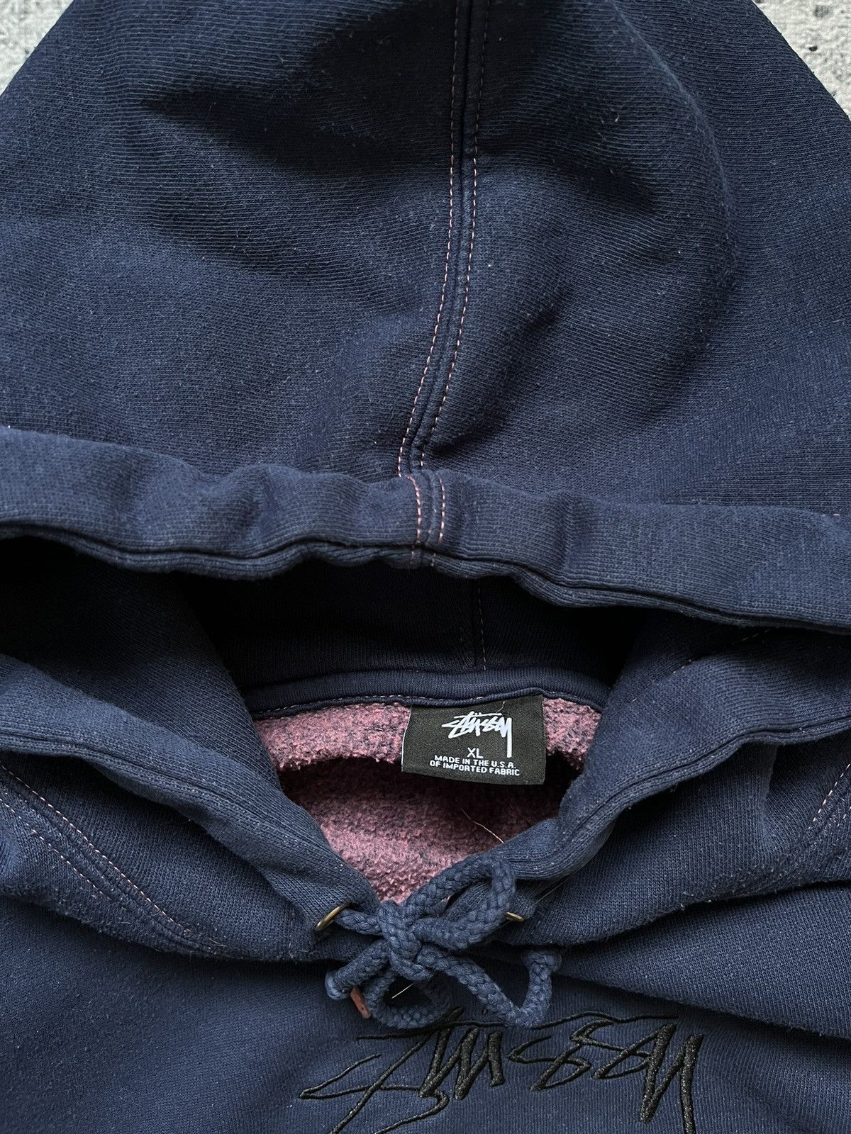 Stussy Vintage Stussy boxy fit Hoodie made in USA Size US XL / EU 56 / 4 - 5 Thumbnail