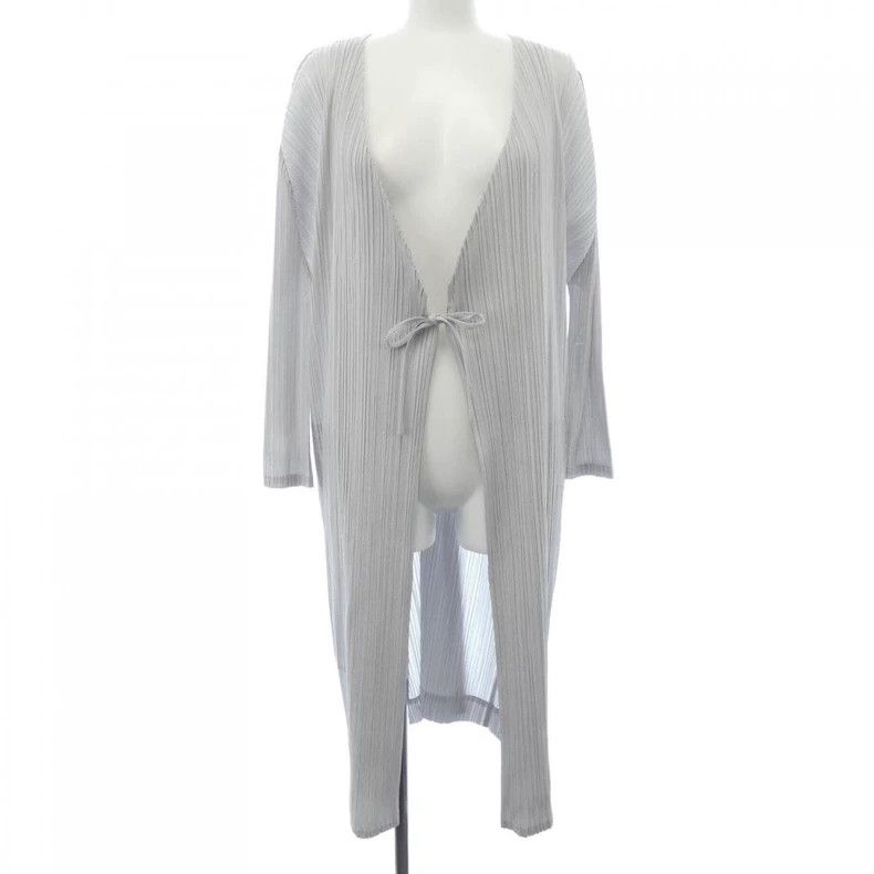 Issey Miyake Issey Miyake A long cardigan with a grey tie Size XXL / US 16-18 / IT 52-54 - 1 Thumbnail