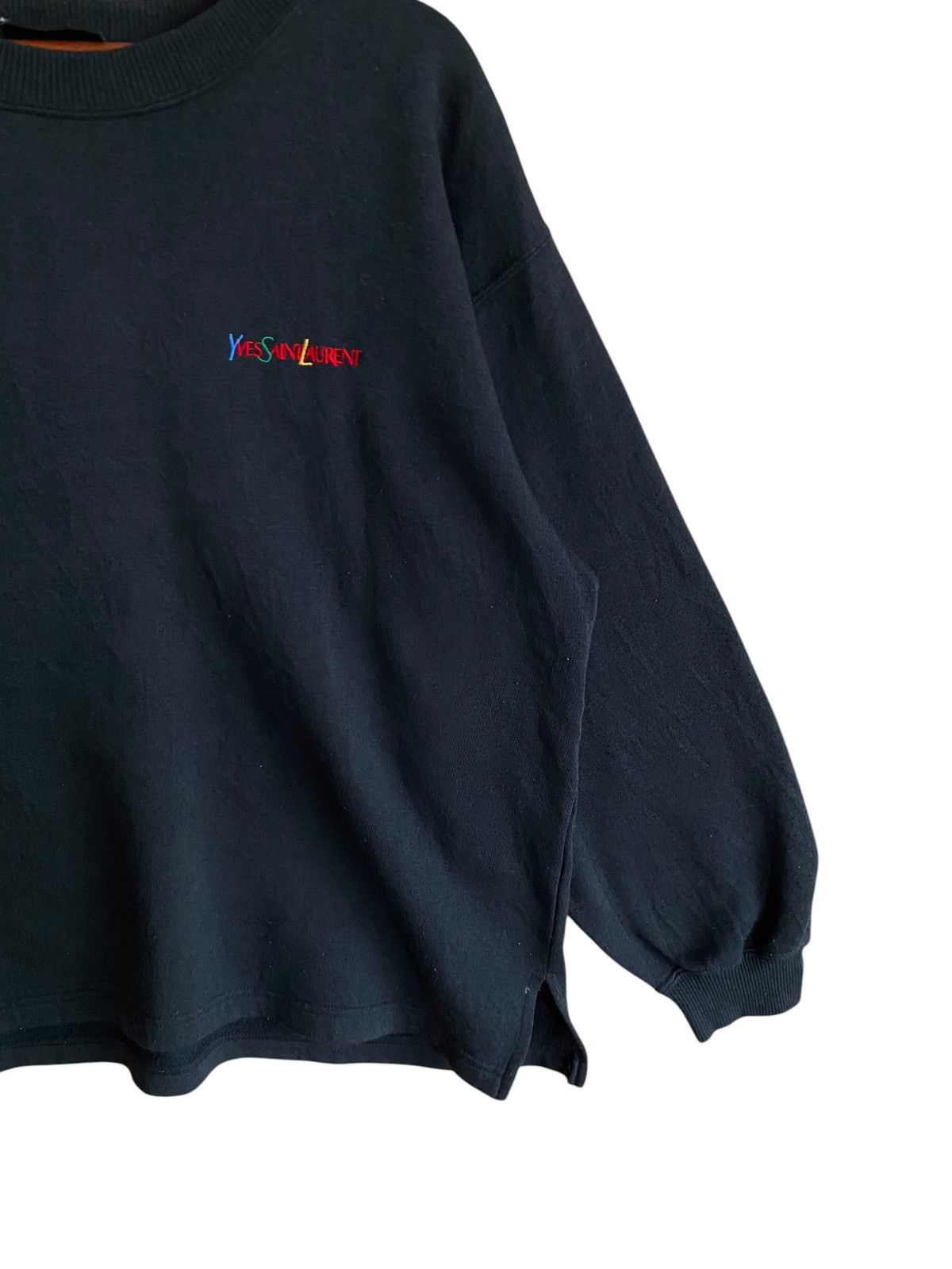 Yves Saint Laurent Very Rare Vintage YvesSaintLaurent SpellOut Sweatshirt 1990s Size US M / EU 48-50 / 2 - 4 Thumbnail