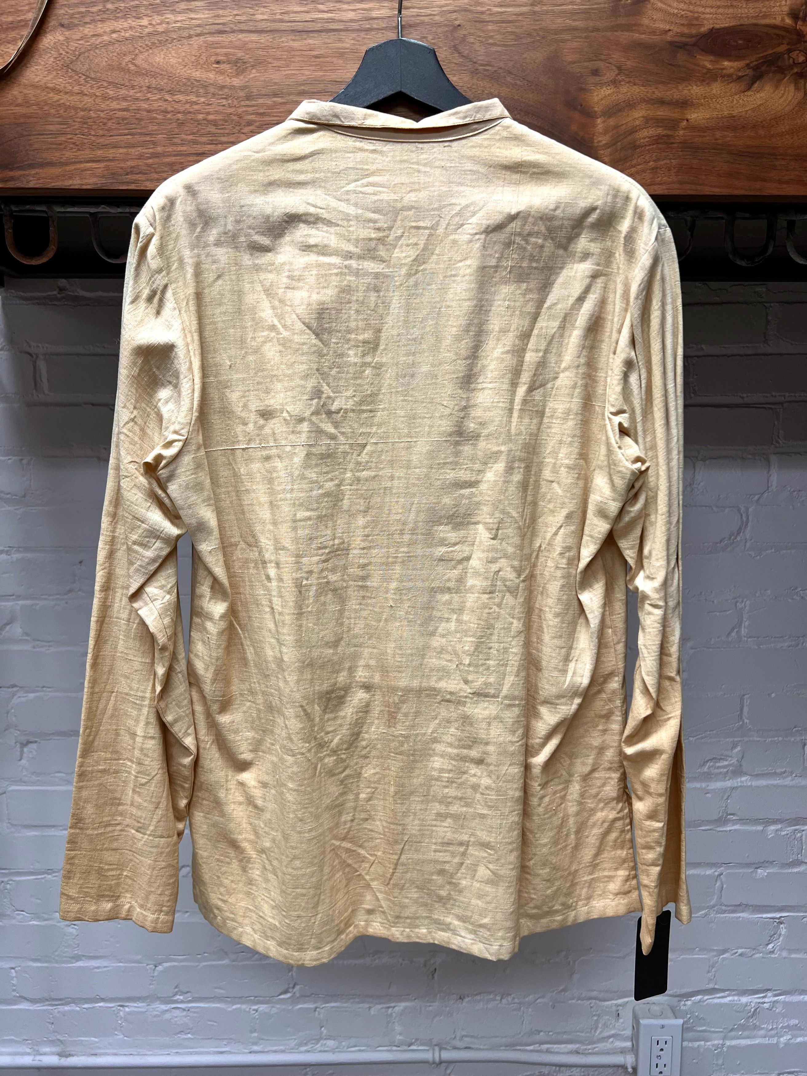 Yohji Yamamoto Yohji Yamamoto Y’s For Men Collarless Button Up Long Sleeve Size US M / EU 48-50 / 2 - 4 Thumbnail