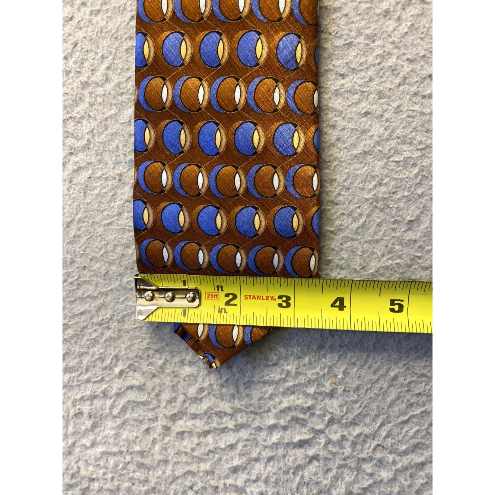 Jos. A. Bank Jos. A. Bank Geometric Silk Tie Classic Length Multicolor Golf Preppy Mens Size ONE SIZE - 3 Thumbnail