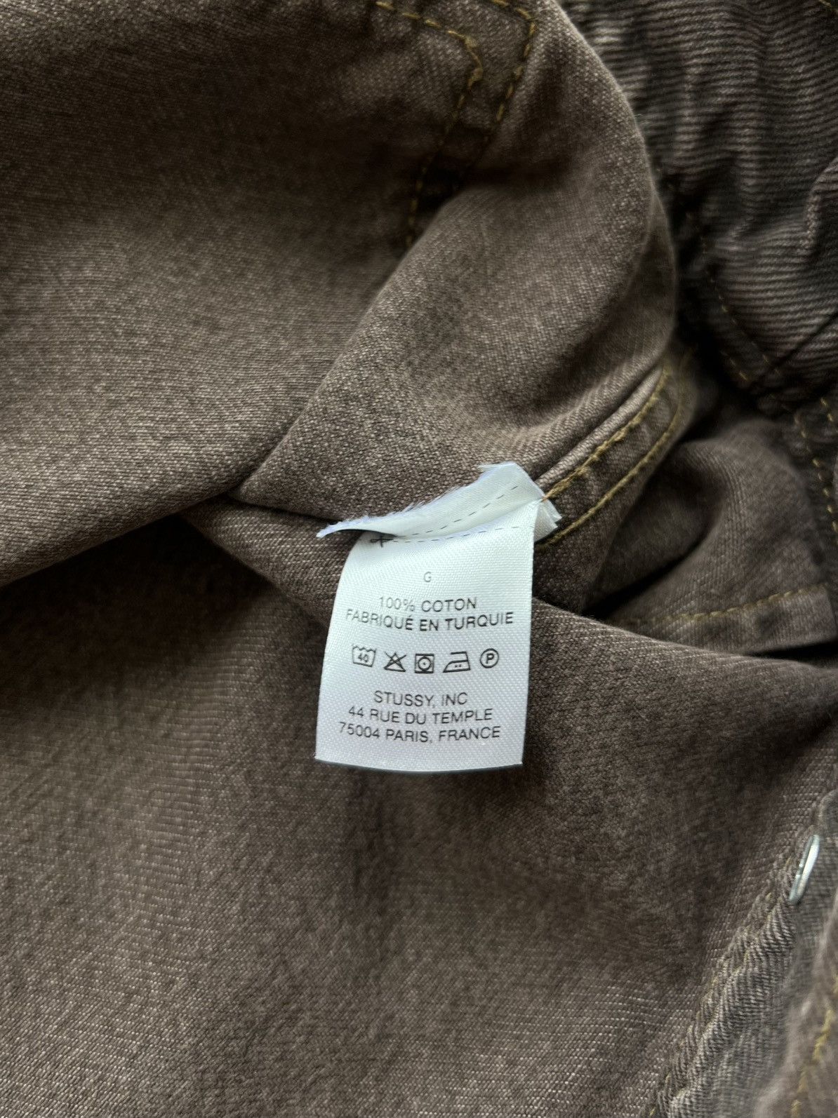 Stussy Stussy Denim Zip Work Jacket Espresso Large Size US L / EU 52-54 / 3 - 7 Thumbnail