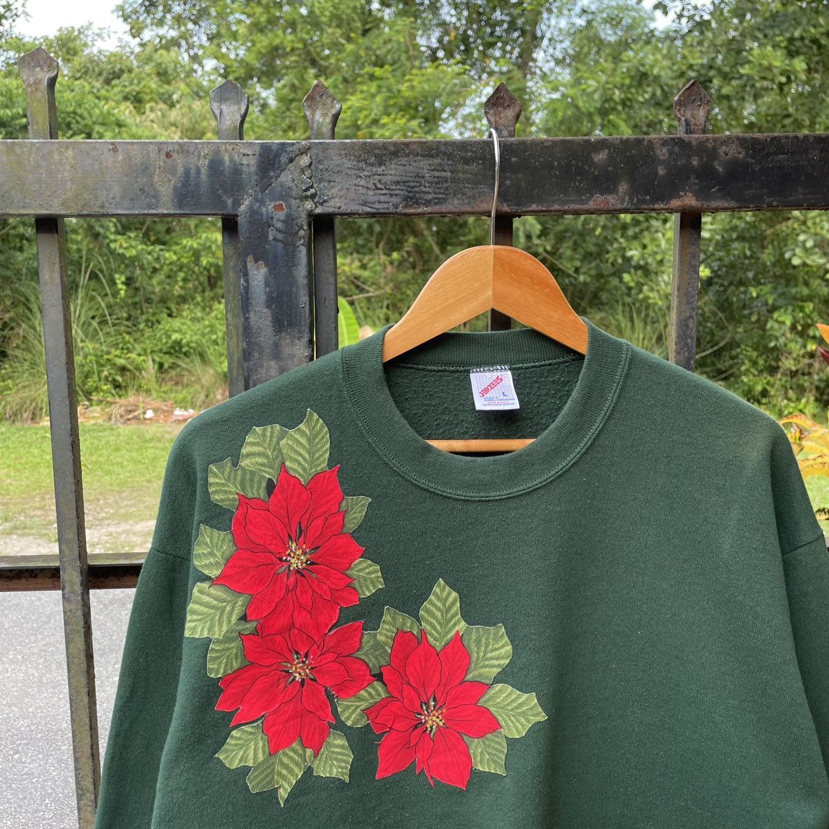 Jerzees 🔥Vintage 90s Jerzees Motive Flower Sweatshirts Size US M / EU 48-50 / 2 - 4 Thumbnail