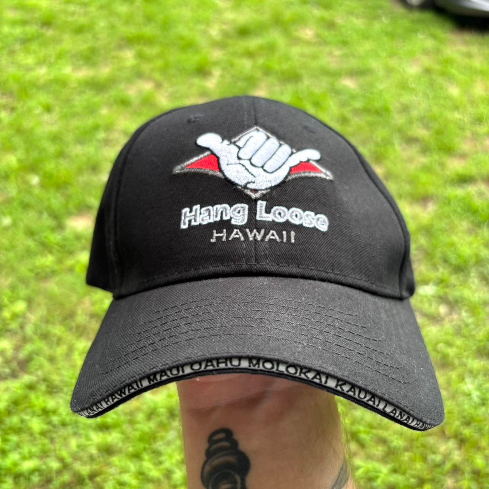 Billabong × Quicksilver × Vintage 90s Hawaii Hang Loose Embroidered Surfer Hat Size ONE SIZE - 1 Thumbnail