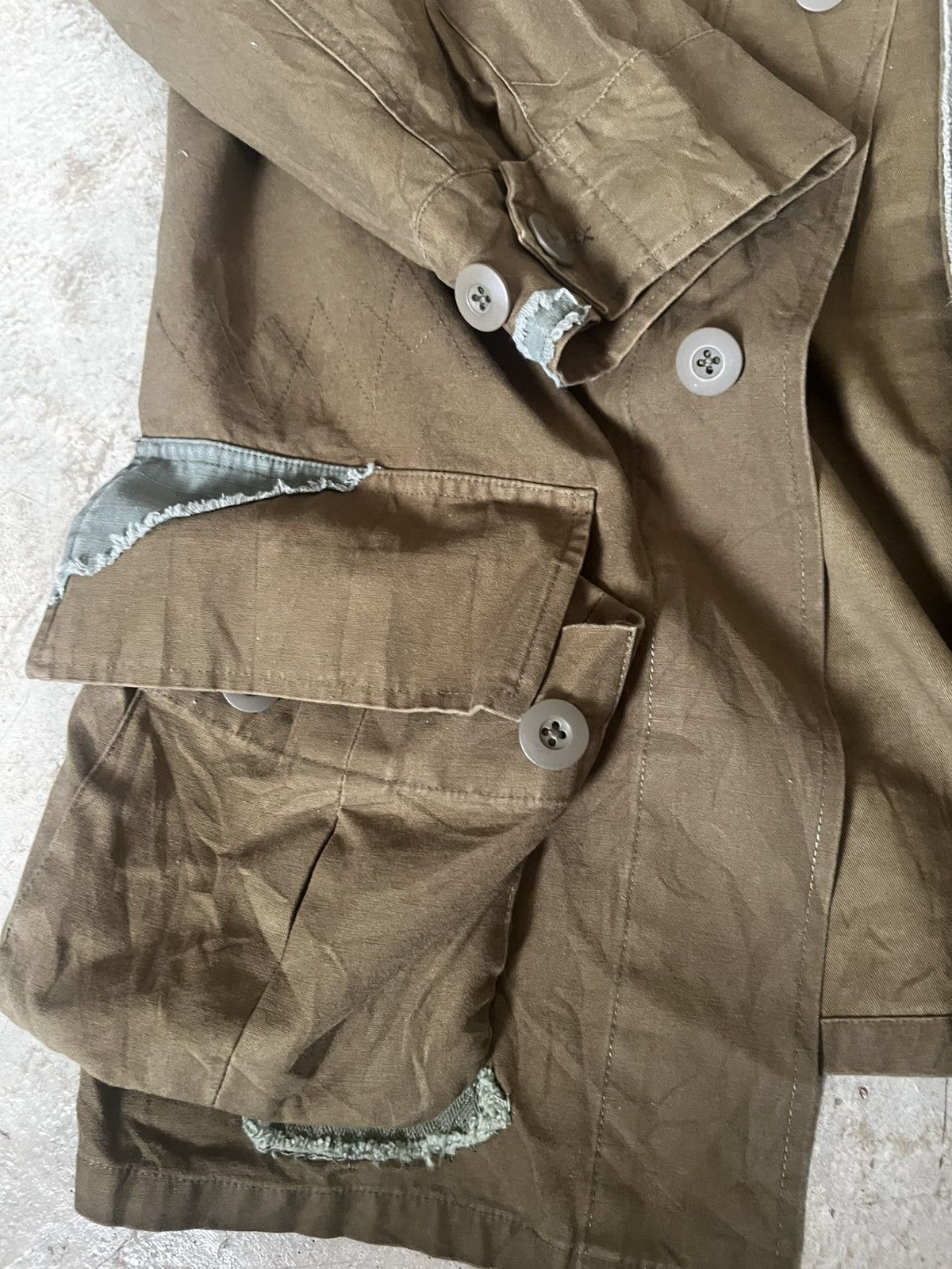 Japanese Brand Houston Distressed Boro Patchwork Military Jungle Fatigue Size US L / EU 52-54 / 3 - 19 Thumbnail