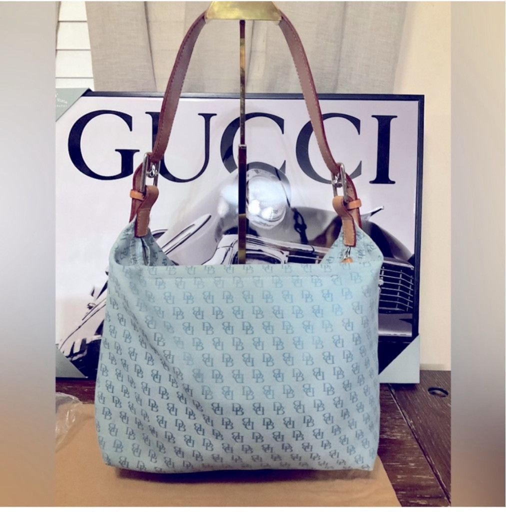 Dooney & Bourke Dooney & Bourke Light Blue Monogram Shoulder Bag | DB Logo Size ONE SIZE - 5 Thumbnail