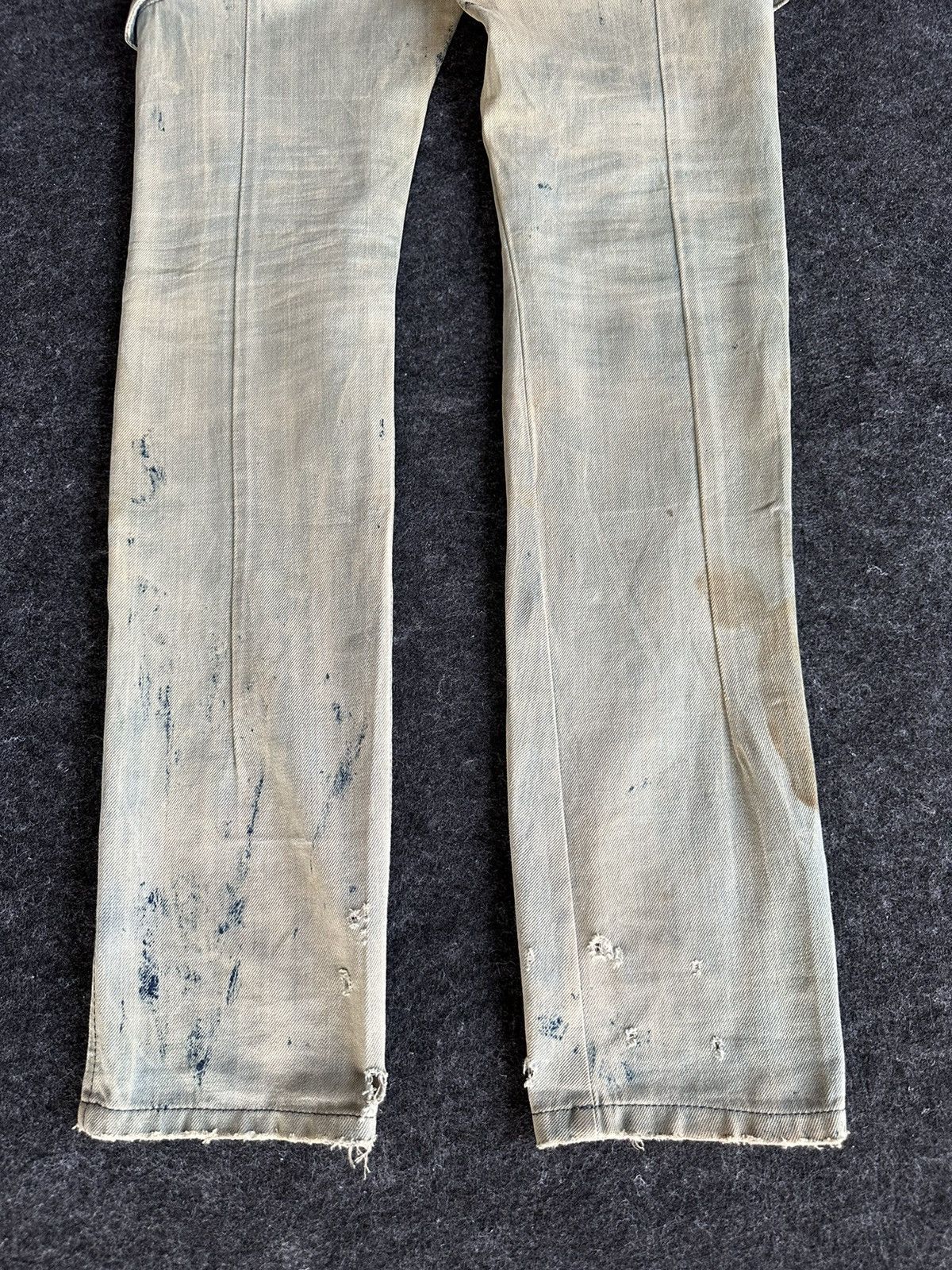 Diesel Diesel Biker Denim Dirty Mudwash Paint Design 30x34 D521 Size US 29 - 7 Thumbnail
