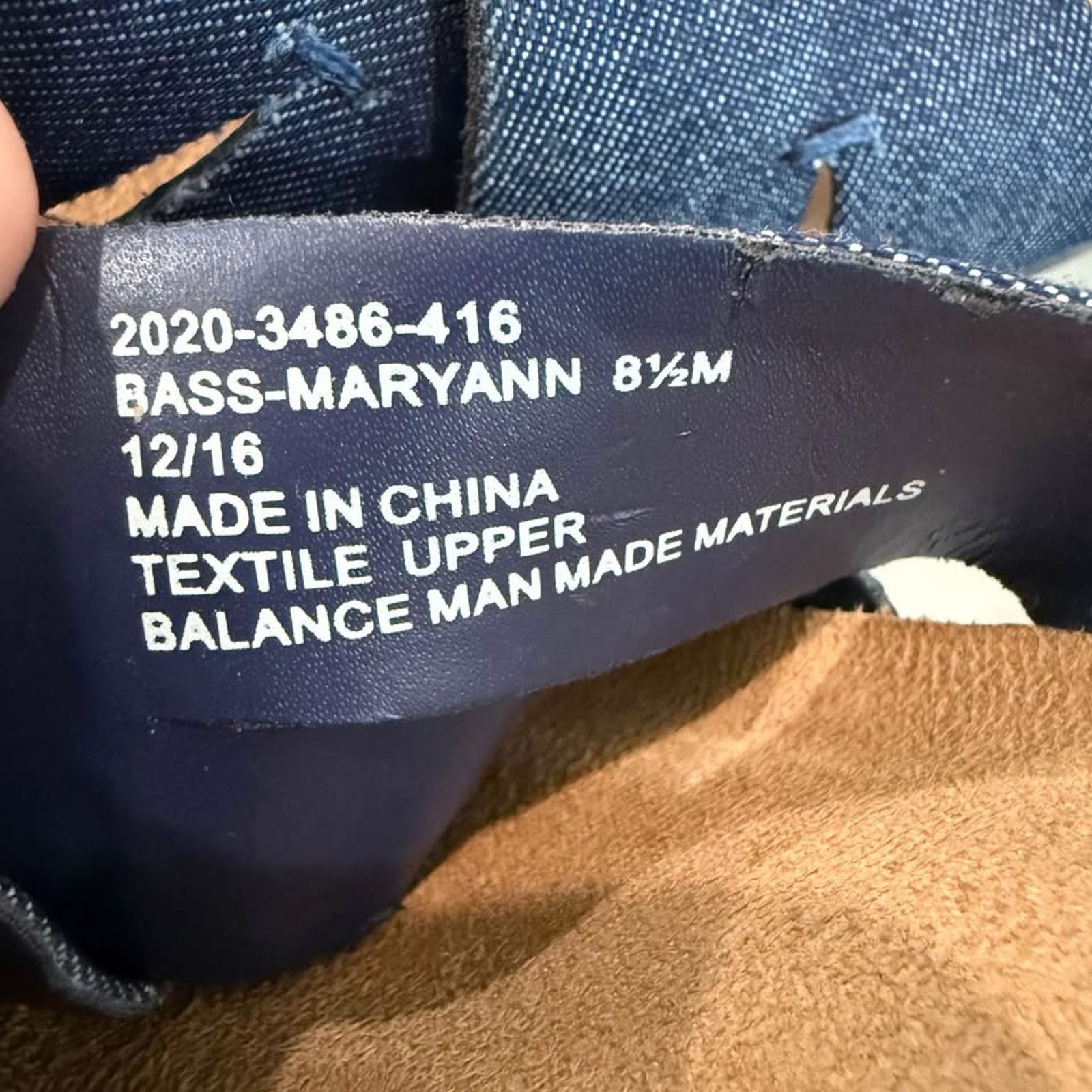 G.H. Bass & Co. G.H. Bass & Co. MaryAnn Denim Wedge Sandal Womens 8.5M Size US 8.5 / IT 38.5 - 8 Thumbnail