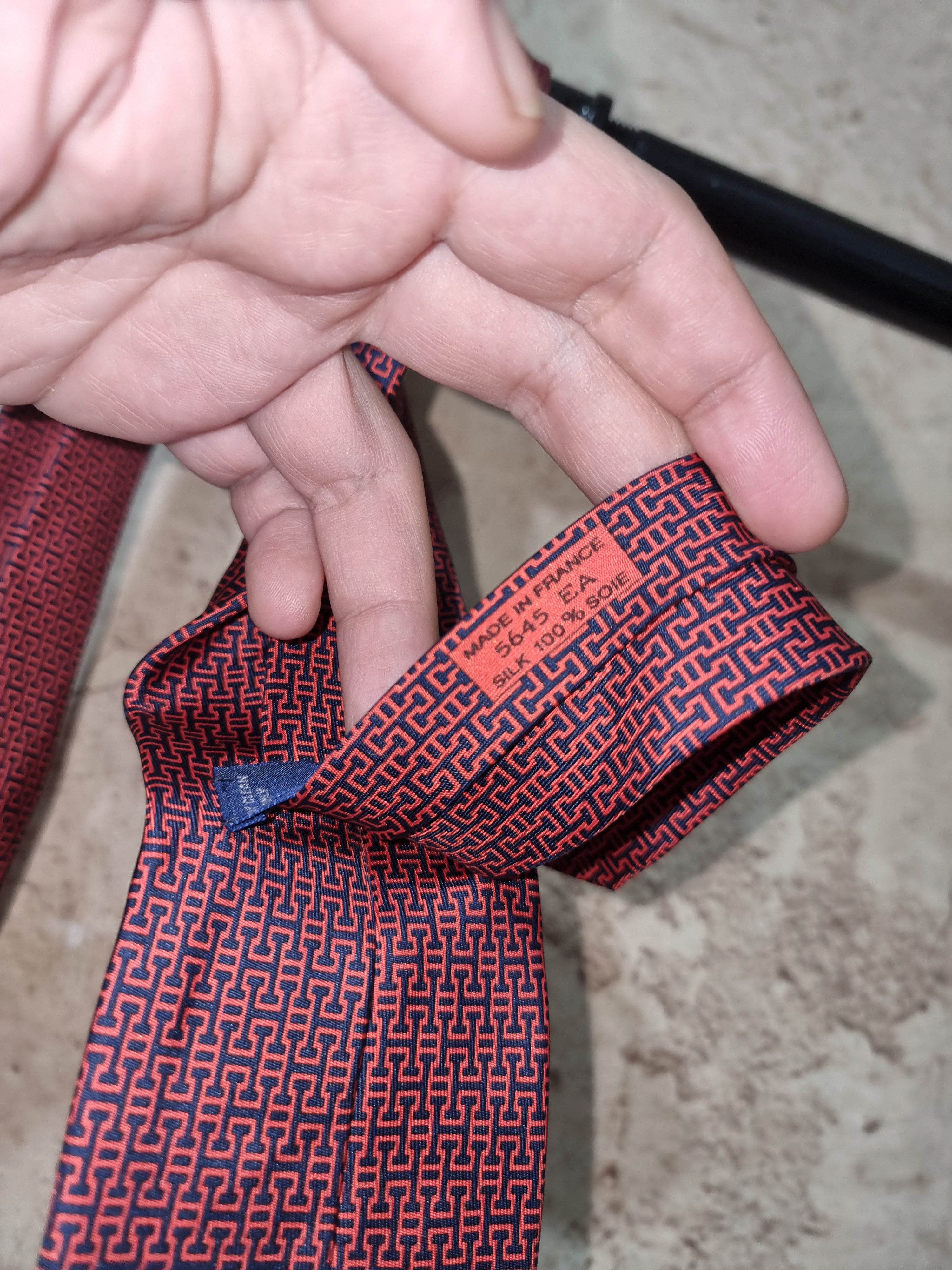 Hermes Hermes H Logo Silk tie Size ONE SIZE - 3 Thumbnail