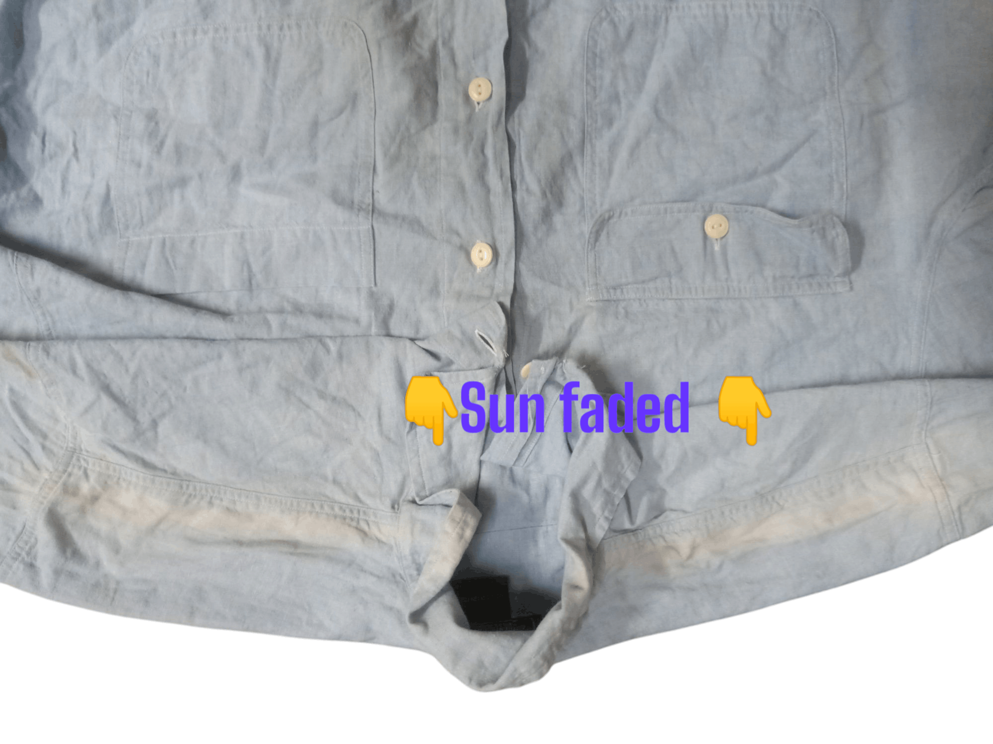 RRL Ralph Lauren × Ralph Lauren Vintage RalphLauren Country Chambray Poket Shirt Size US M / EU 48-50 / 2 - 9 Thumbnail