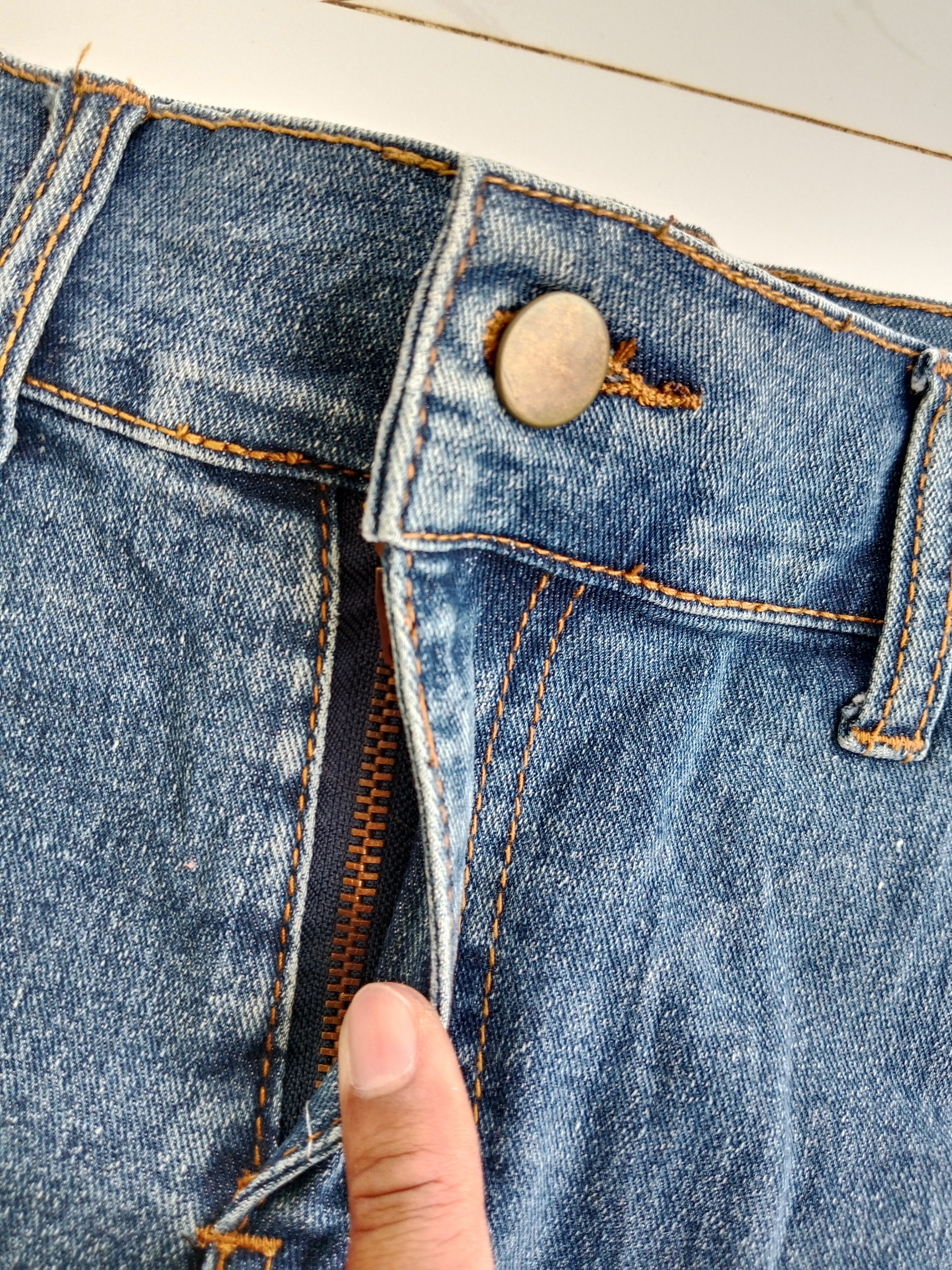Japanese Brand WORLD BAZAAR Denim Mini Skirt Nice Style Size 28" / US 6 / IT 42 - 7 Thumbnail
