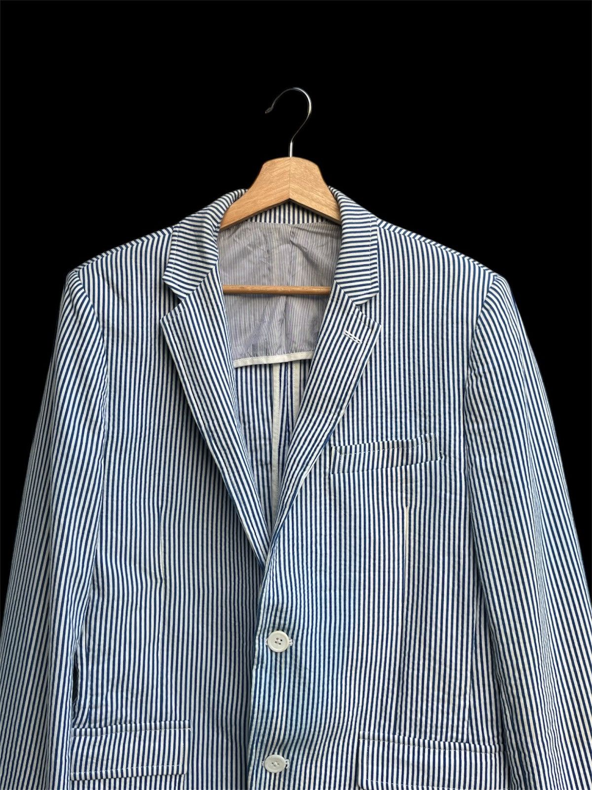 Band Of Outsiders Band of Outsiders Stripes Blazer Jacket Made in Italy Size US M / EU 48-50 / 2 - 5 Thumbnail