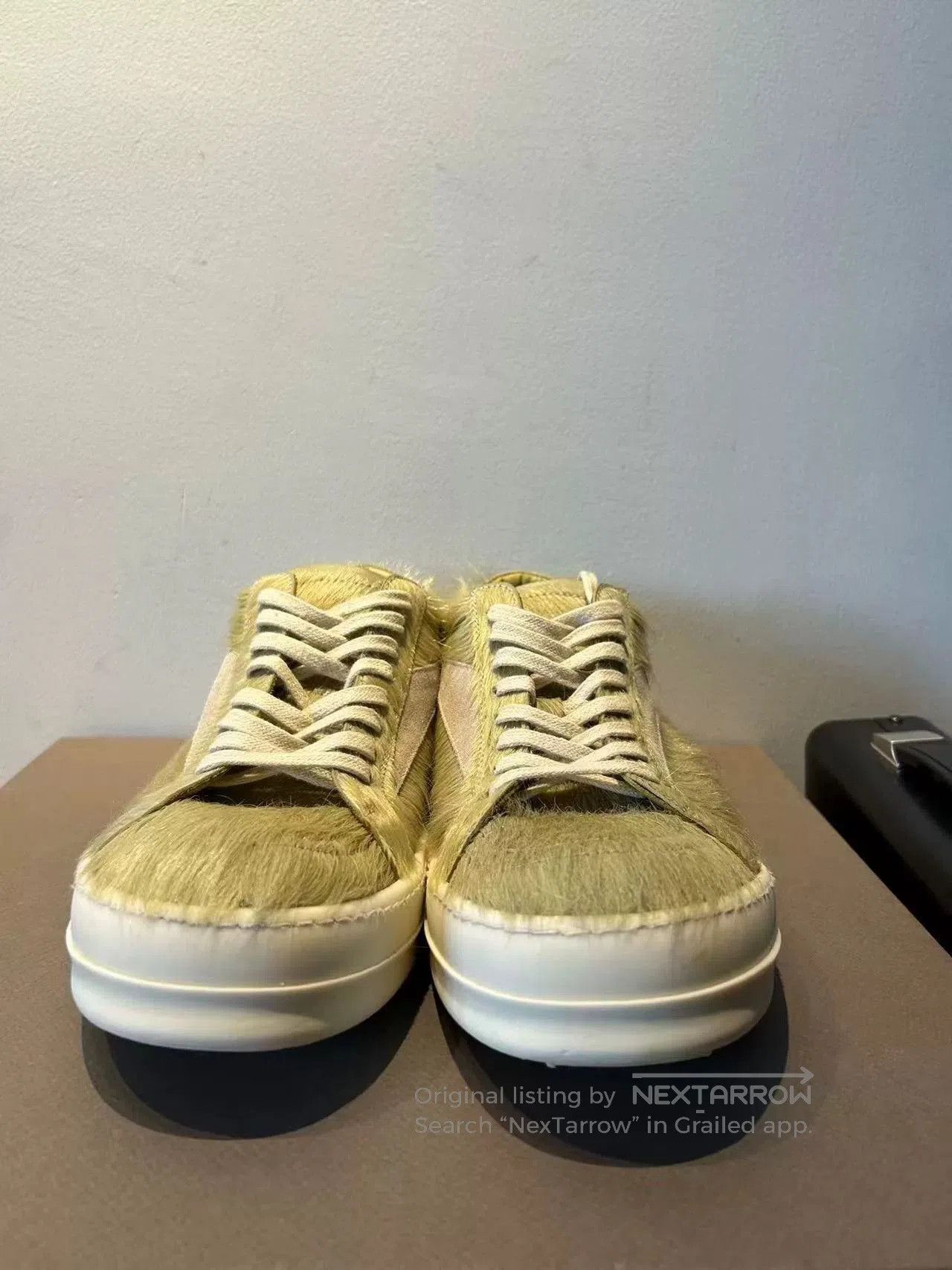 Rick Owens Rick Owens Green Hairy Sneakers Size 43. Size US 10 / EU 43 - 3 Thumbnail
