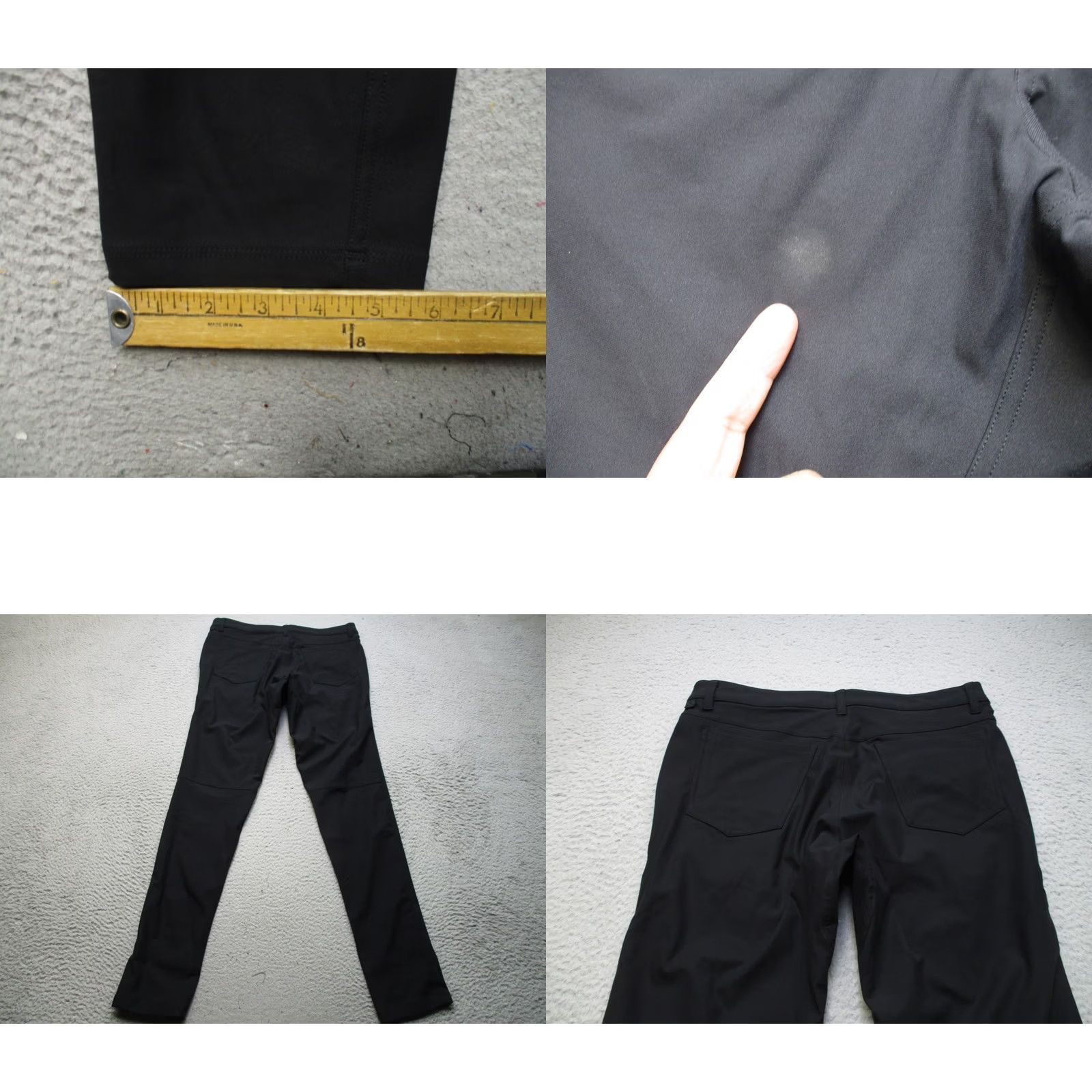 Lululemon Lululemon ABC Pants Mens 32 Black Slim Fit Chino Casual Warpstreme Golf Travel Pants Jeans Trousers Slim 5-Pocket Design Size US 33 - 8 Thumbnail