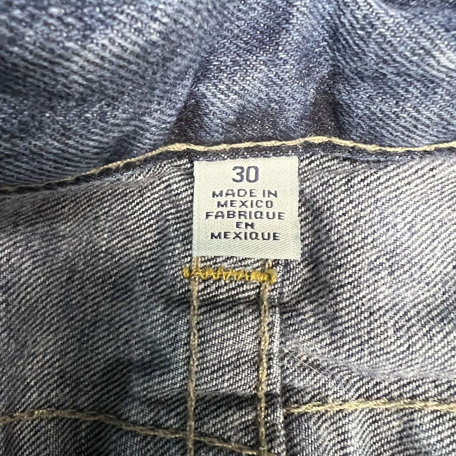 True Religion × Vintage True Religion Jeans 32x28 World Tour Straight Denim Pants Size US 32 / EU 48 - 6 Thumbnail