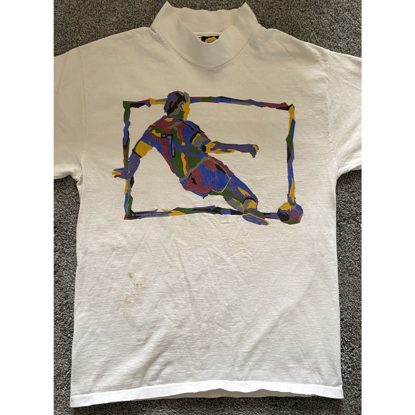 Vintage VINTAGE HL Miller White T-Shirt Men’s Size M USA Soccer 90s Art Sports Shirt Size US M / EU 48-50 / 2 - 5 Thumbnail