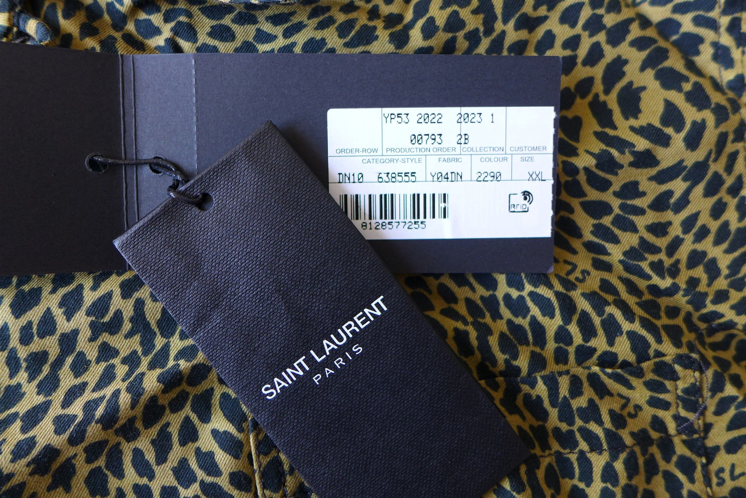 Saint Laurent Paris Saint Laurent Leopard Print Short-Sleeve Shirt Size US XXL / EU 58 / 5 - 15 Thumbnail