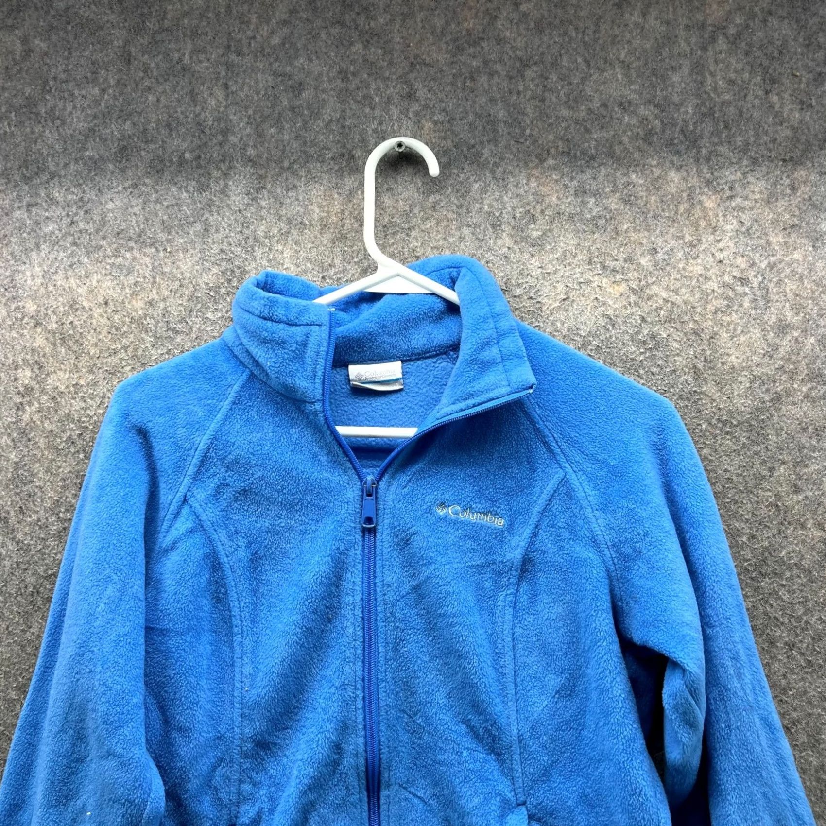 Vintage Columbia Jacket Women Small Blue Full Zip Fleece Lightweight Mountain Size S / US 4 / IT 40 - 6 Thumbnail