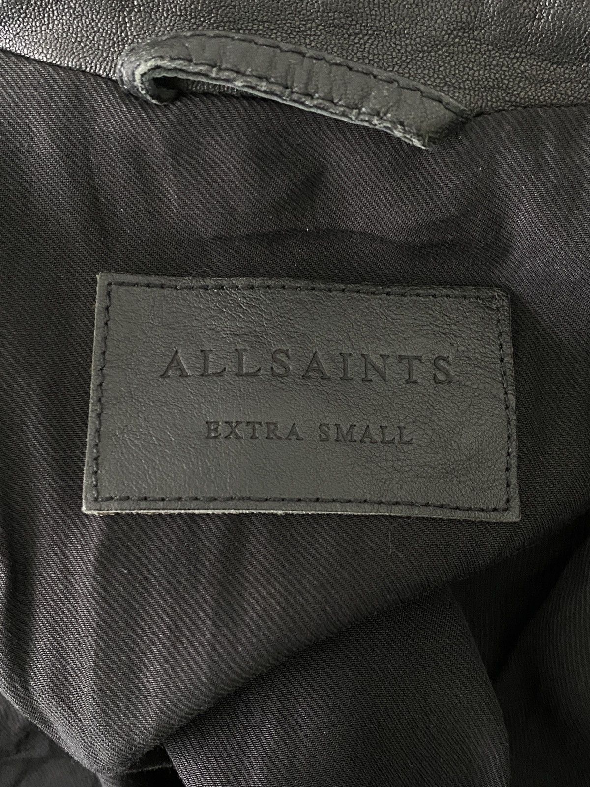 Allsaints AllSaints Rowley Leather Biker Jacket Size US XS / EU 42 / 0 - 3 Thumbnail