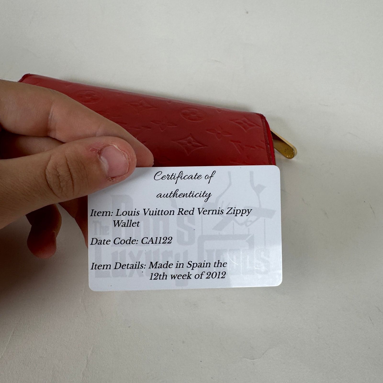 Louis Vuitton Red Epi Patent Leather Zippy Wallet - Main Image