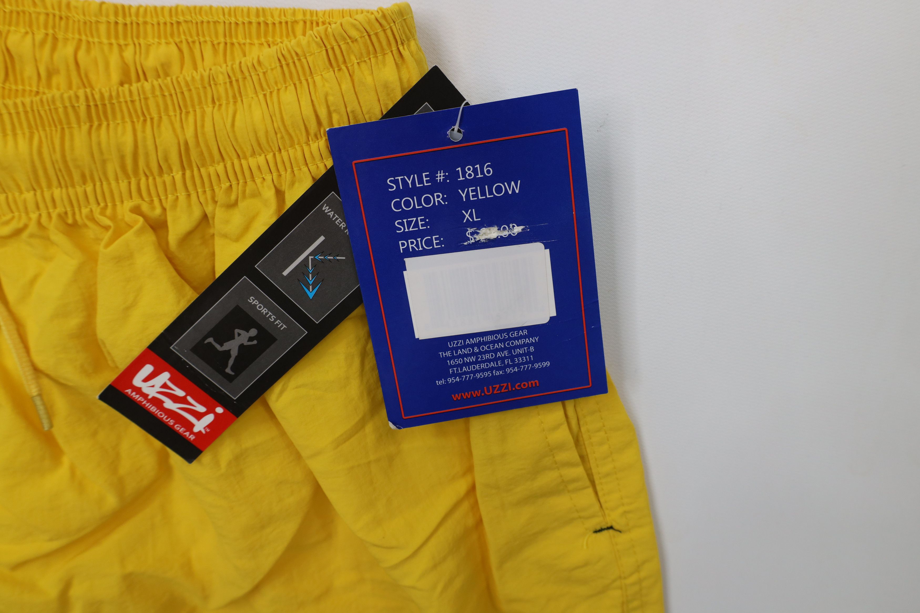 Vintage Deadstock Vtg 90s Uzzi Knee Waterproof Swim Shorts Trunks Size US 36 / EU 52 - 8 Thumbnail