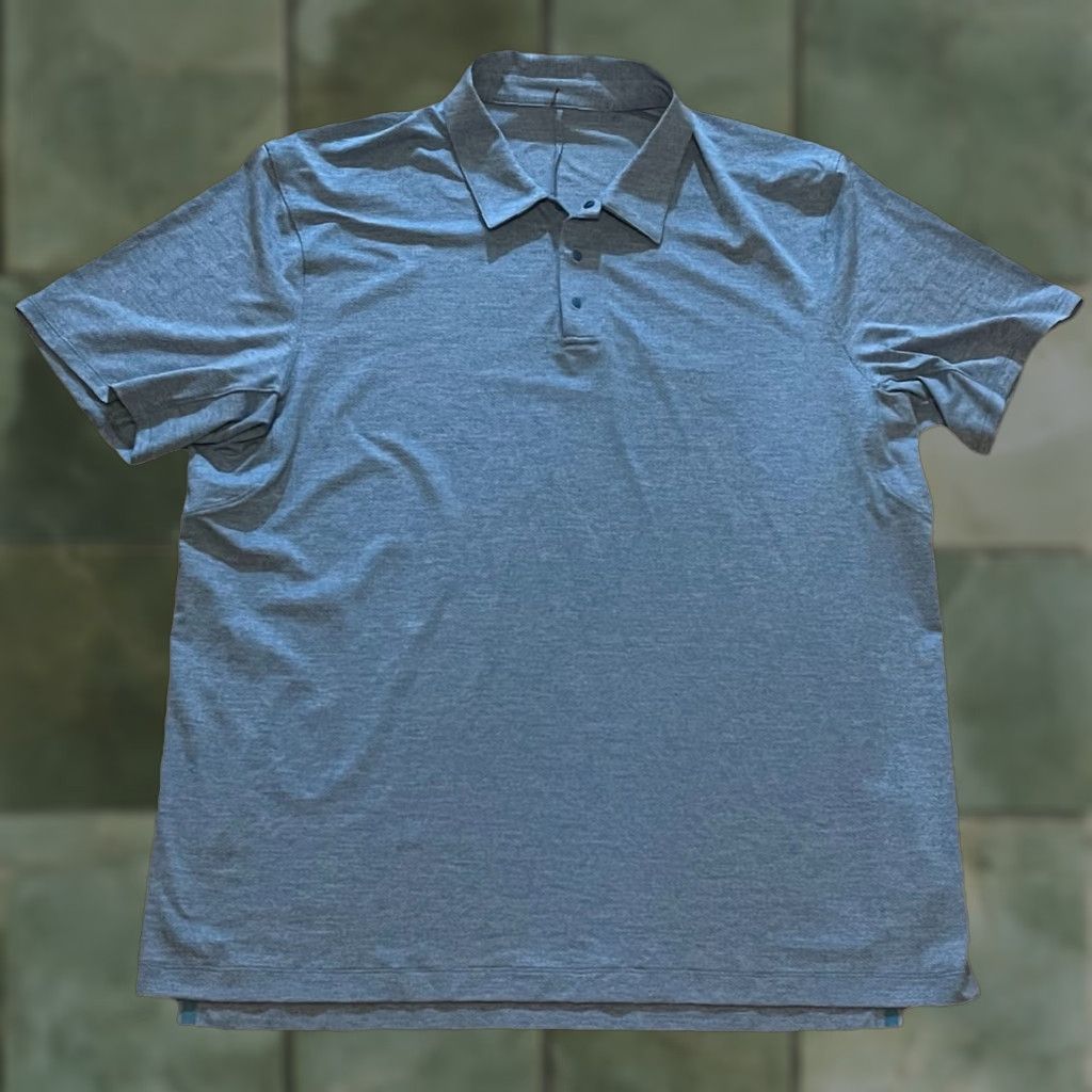Lululemon Lululemon Polo Shirt Mens XXL Blue Short Sleeve Snap Tech Logo Activewear Athletic Pullover Casual 2XL Sports Gym Training Size US XXL / EU 58 / 5 - 1 Thumbnail