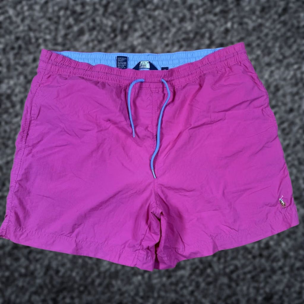 Polo Ralph Lauren VTG Polo Ralph Lauren Swim Trunks Bottom Mens Large Pink Flesh Pony Size US L / EU 52-54 / 3 - 1 Thumbnail