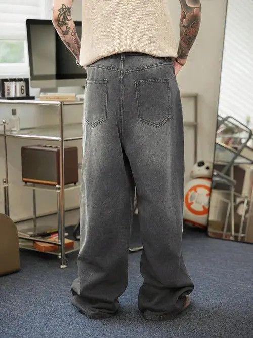 Jean × Vintage Vintage Washed Retro Baggy Y2k Denim Jeans Size US 32 / EU 48 - 3 Thumbnail