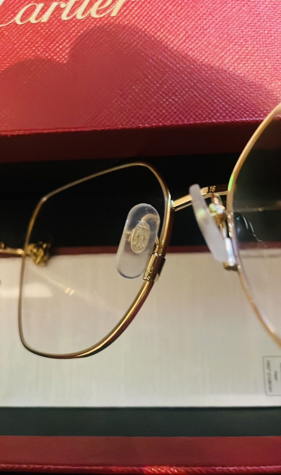 Cartier Cartier C Décor CT00920 Rimless Sunglasses - Gold Size ONE SIZE - 3 Thumbnail