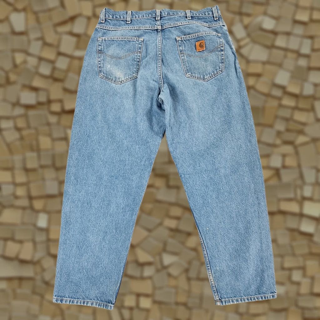 Carhartt VINTAGE Carhartt Jeans Mens W38 L30 Relaxed Fit Tapered 90s Denim B113DST Size US 38 / EU 54 - 1 Thumbnail