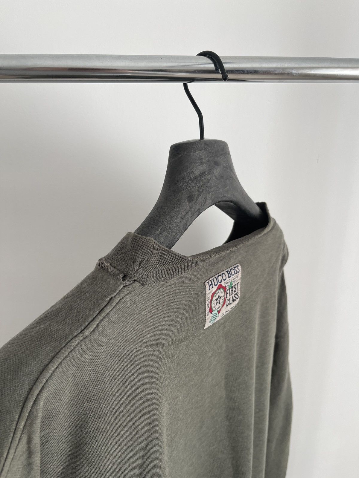 Hugo Boss Vintage rare 80s Hugo boss sweatshirt sweater grey Size US XL / EU 56 / 4 - 9 Thumbnail