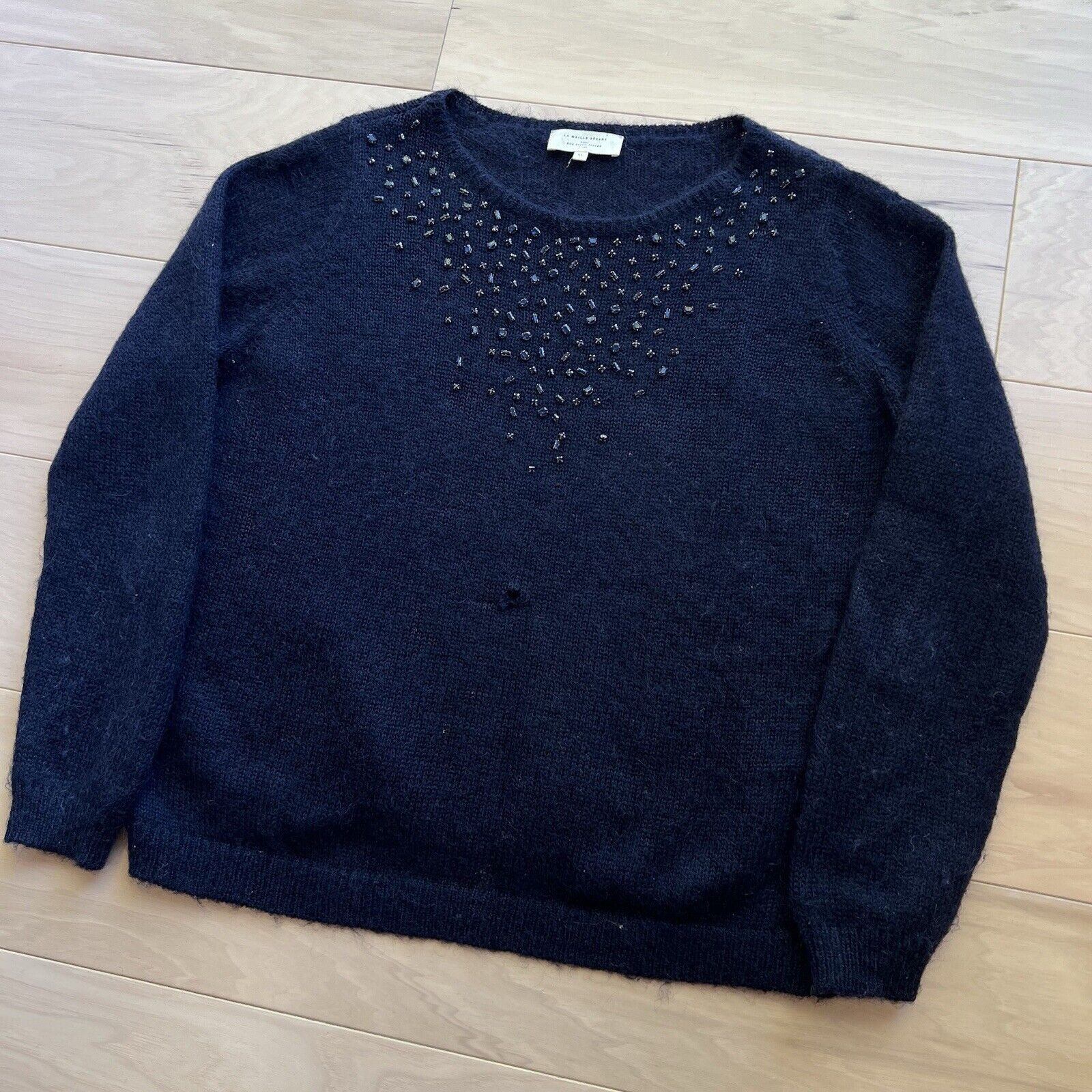Sezane La Maille Sezane Sweater Women's XL Blue Mohair Wool Size XL / US 12-14 / IT 48-50 - 9 Thumbnail