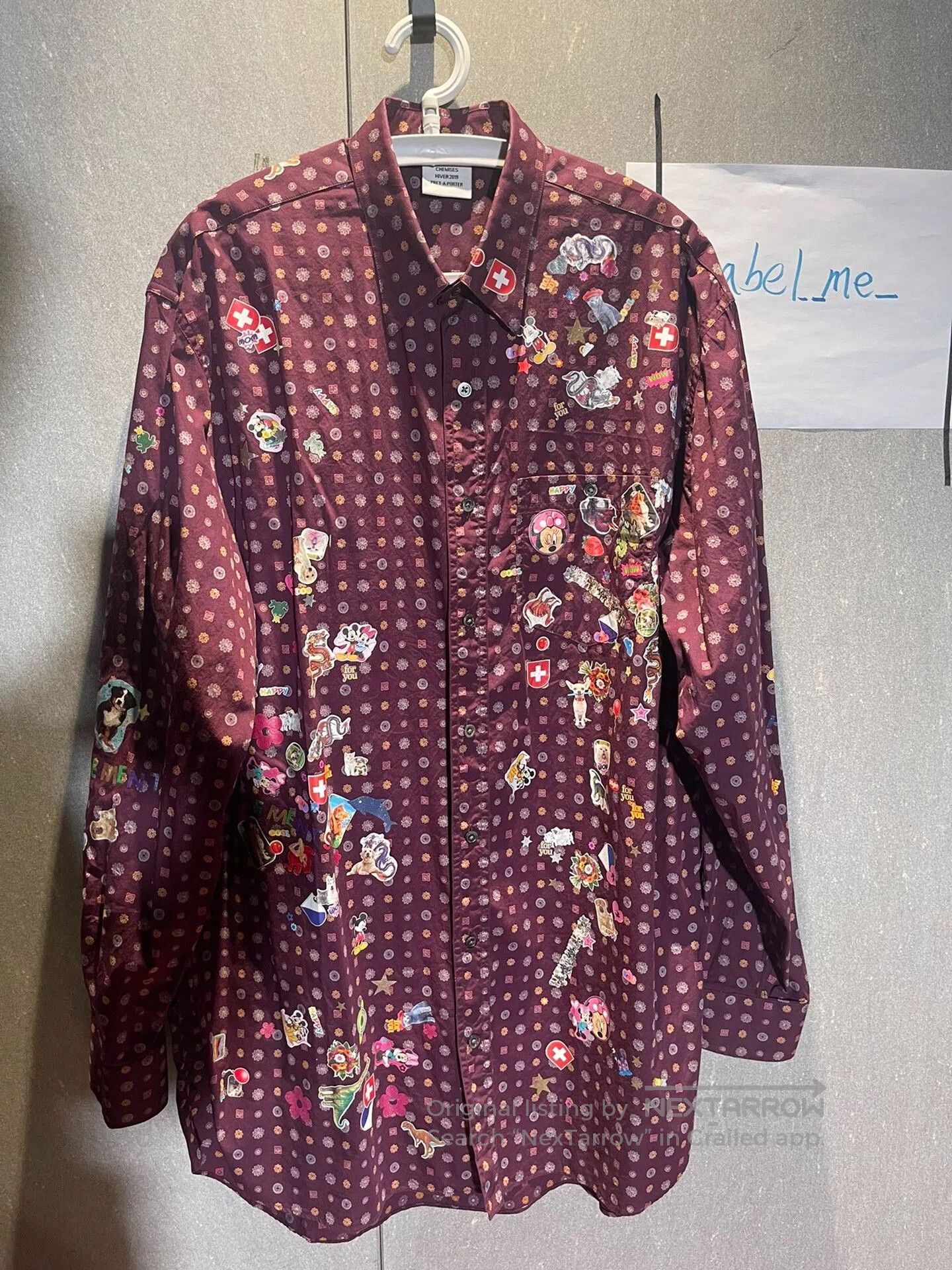 Vetements Vetements Oversized Sticker Shirt. Size US S / EU 44-46 / 1 - 1 Thumbnail