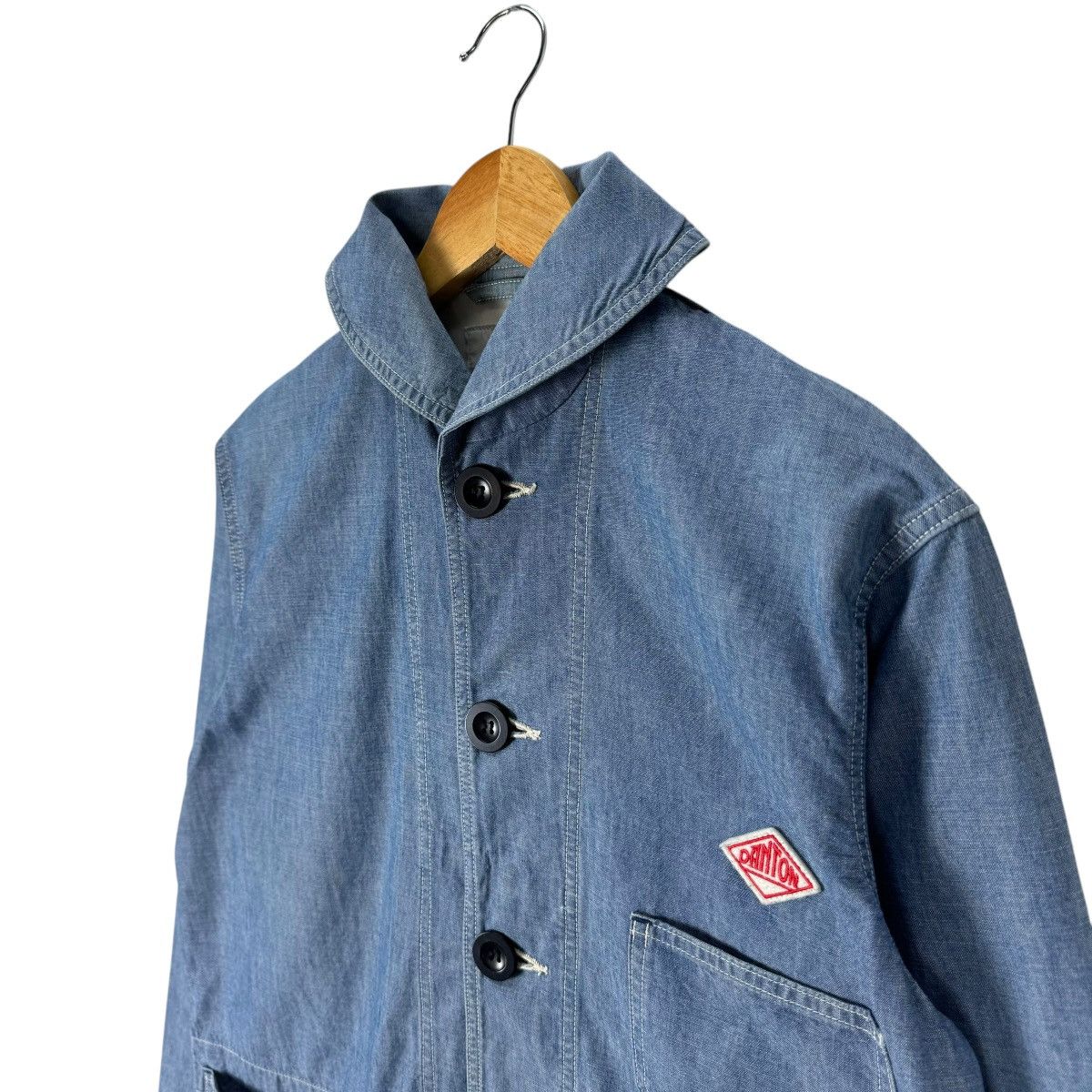 Danton × Japanese Brand ⚡️DANTON SHAWL COLLAR FRENCH CHORE JACKET Size US M / EU 48-50 / 2 - 5 Thumbnail