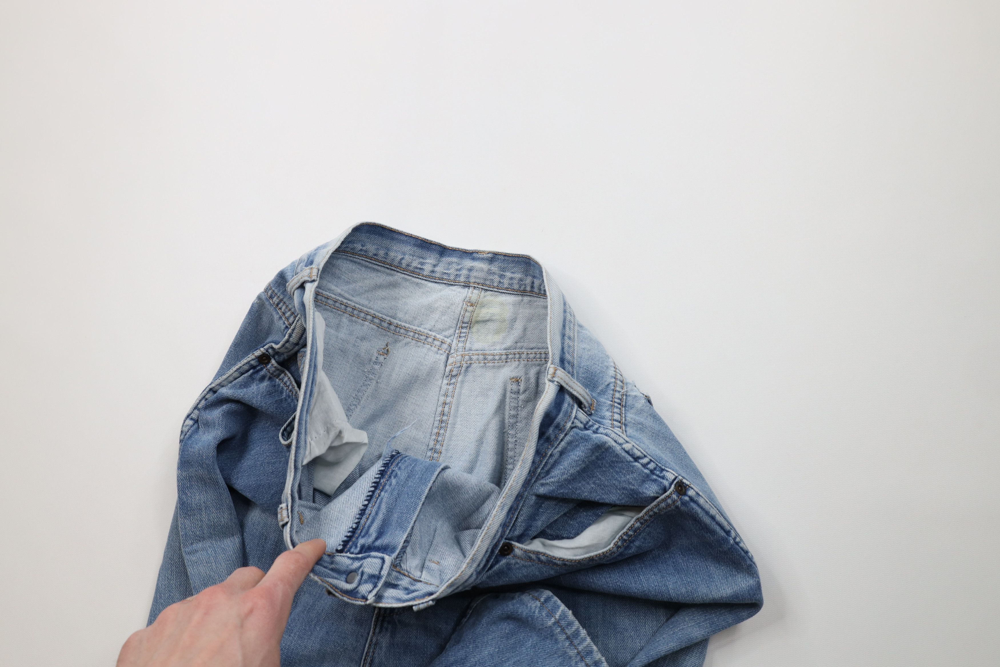 Vintage Vintage 90s Streetwear Pleated Baggy Loose Fit Denim Jeans Size US 34 / EU 50 - 9 Thumbnail