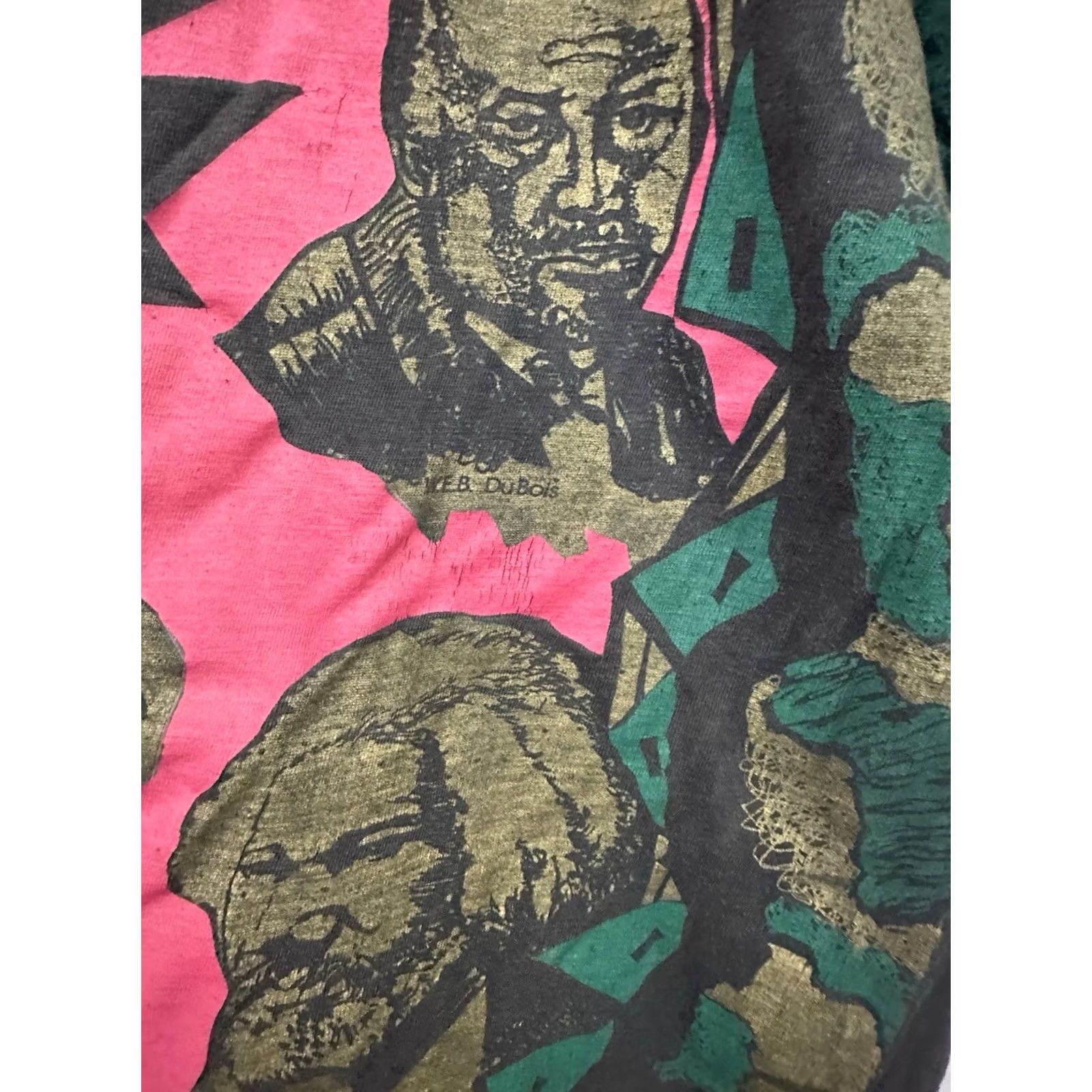 Vintage VTG 90s Black History Heroes Heritage MLK Rosa Parks DeBois AOP Faded T-Shirt XL Black Mens Size US XL / EU 56 / 4 - 4 Thumbnail